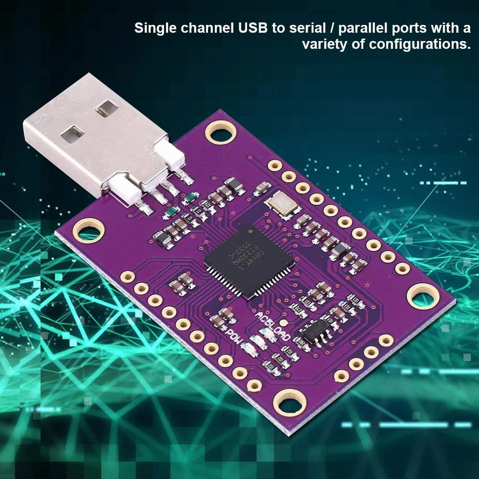 FT232H moduł USB-do JTAG-UART/FIFO-SPI / I2C, moduł wielofunkcyjny z trzema listwami na długopisy