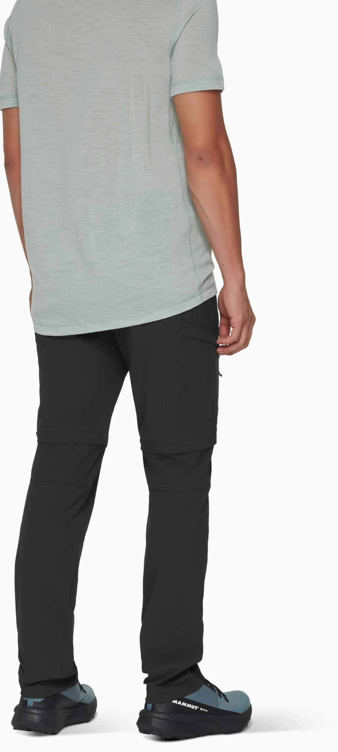 Mammut Runbold IV Zip Off Pants Men – Spodnie Męskie Trekkingowe z Odpinanymi Nogawkami | Oddychające i z Ochroną UV | Rozmiar 46 Długie, Czarny