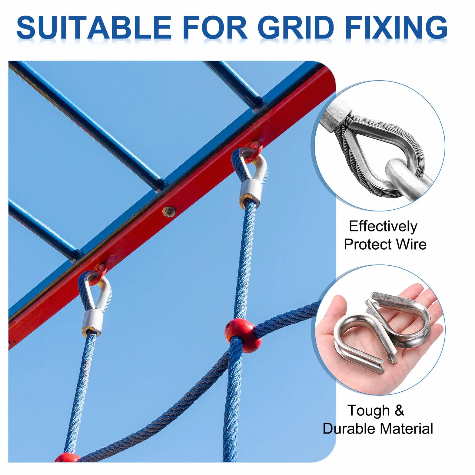 QUARKZMAN Lina do linek 1/2" (12 mm) średnica M12 linka stalowa ze stali nierdzewnej do holowania, 2 sztuki w opakowaniu