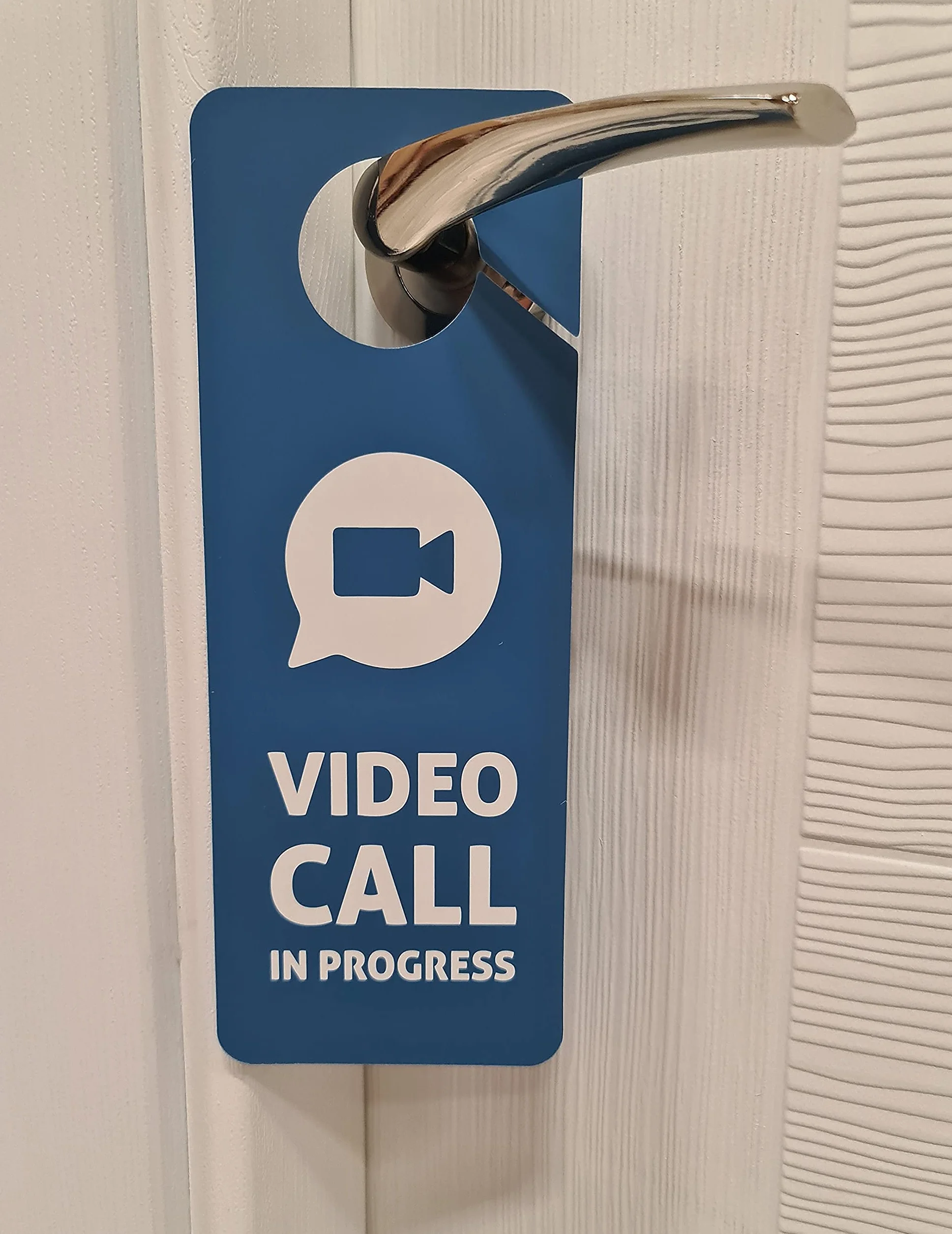 Projekt biznesowy, połączenie wideo w toku nie przeszkadzać wieszak na drzwi, 2 sztuki, dwustronny, idealny do sesji online i spotkań, zajęć online, biur domowych
