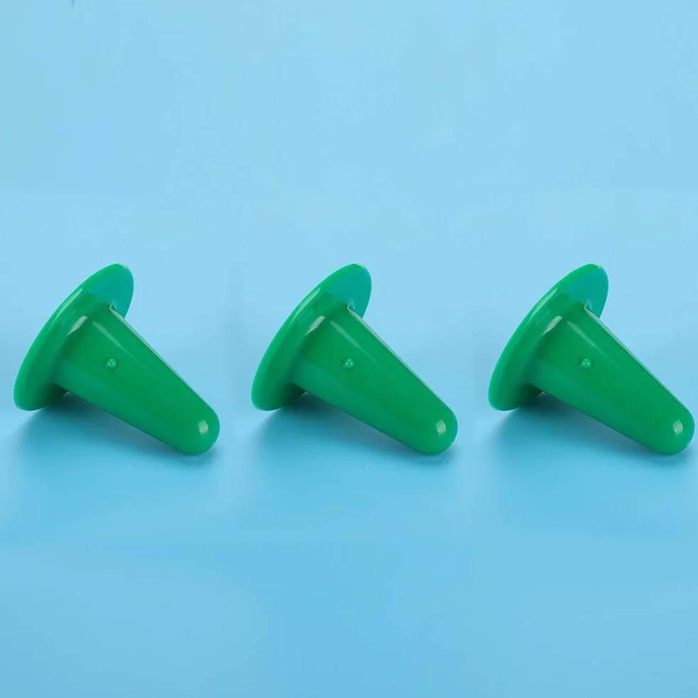 Sztuczny Smoczek dla Krowy, Plastikowe Twarde Smoczki do Dojarki, 3 szt. Urządzenie do Karmienia Bydła dla Cieląt i Zwierząt Gospodarskich, Rozmiar 6 Cm (GREEN)