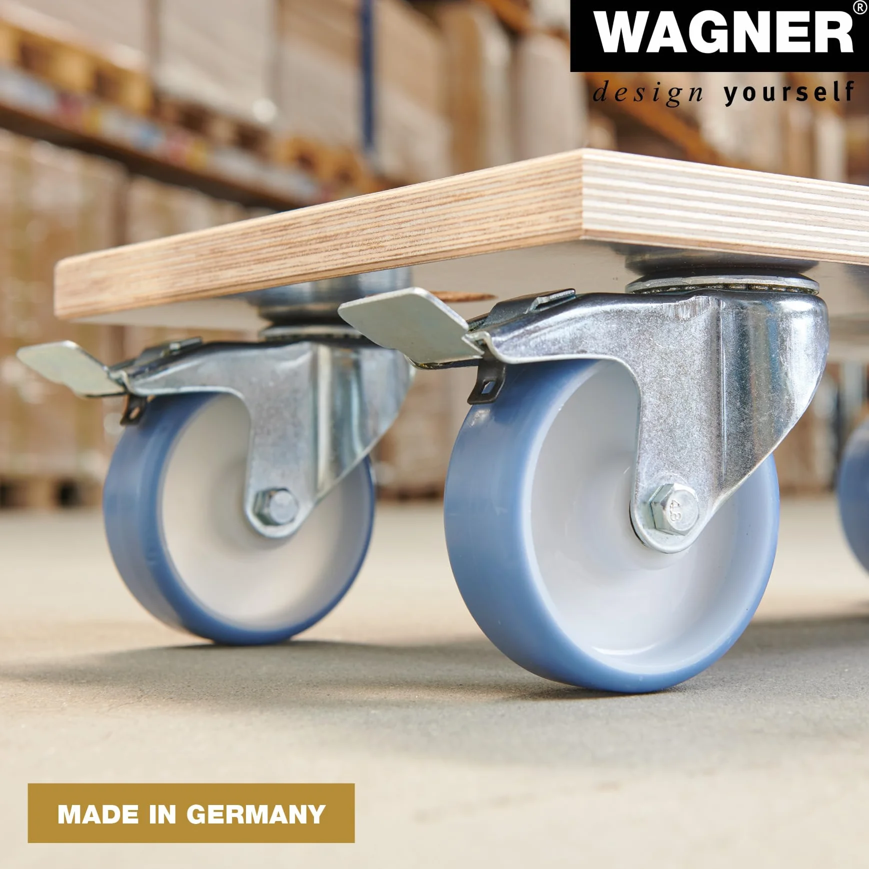 WAGNER przesuwna lalka MM 1341 I 57,5 x 30 cm - do mocno załadowanych pudełek, urządzeń i mebli I nośność 500 kg otwór do noszenia I powierzchnia antypoślizgowa I certyfikat FSC® - 20134101