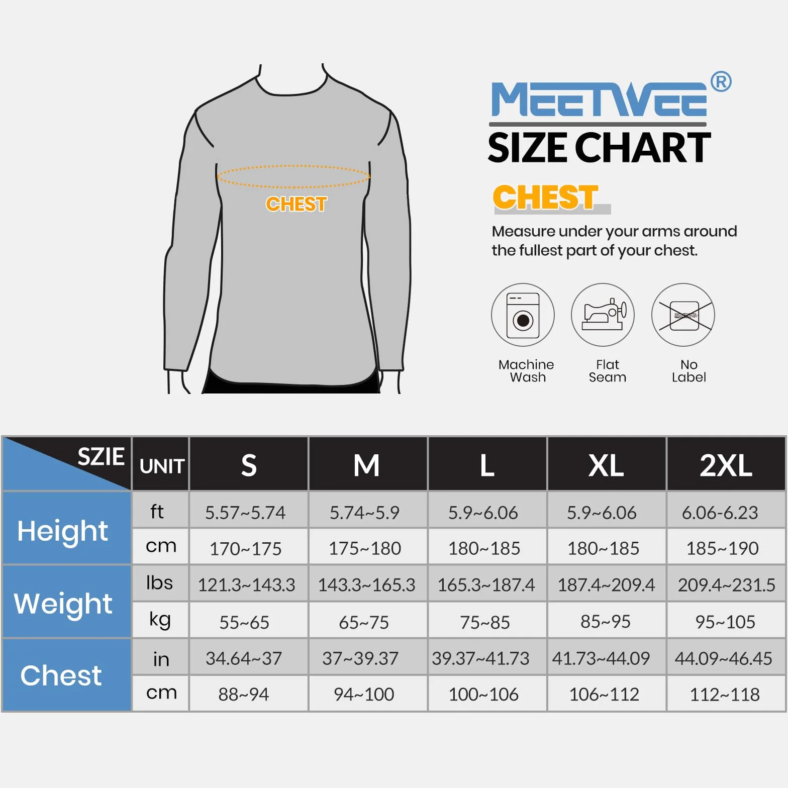 MEETWEE Rashguard męska koszulka kąpielowa UV UPF 50+ długi rękaw szybkoschnąca kompresyjna do surfingu