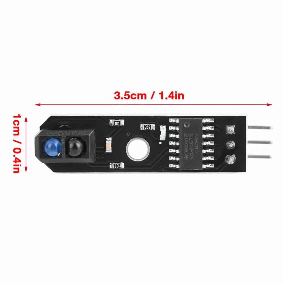 3Pcs 1 Channel Infrared Reflection, Ir Reflectance Sensor Tracking Sensor Module Tcrt5000 Tracking Sensor Module Smart Car Black/White Line Detection