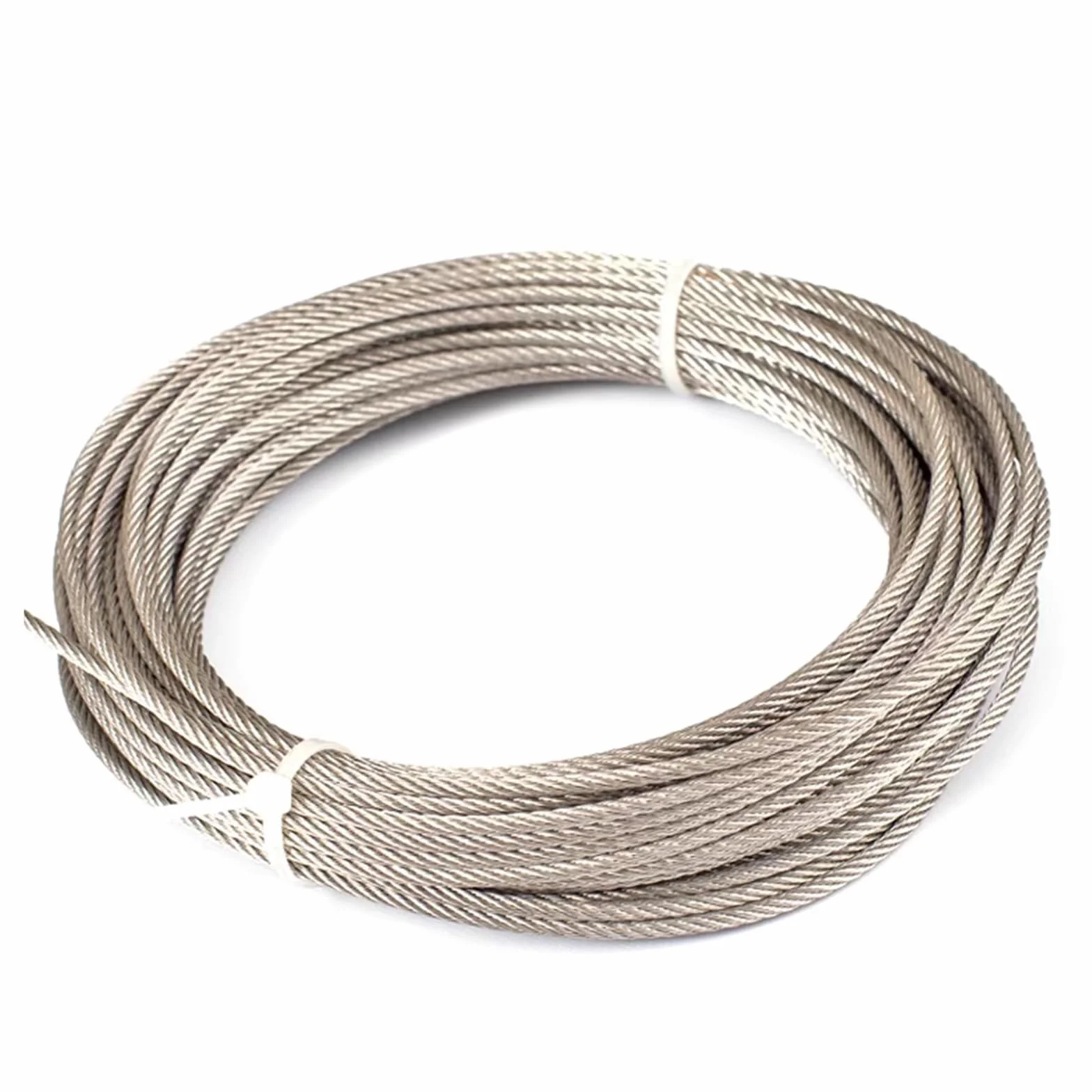 Stainless Steel Wire,Heavy Duty 10M/5M 0.5-3mm Diameter 7X7 Structure 304 Stainless Steel Wire Rope Thin Cable Softer Fishing Lifting Cable(0.5mmx10M)