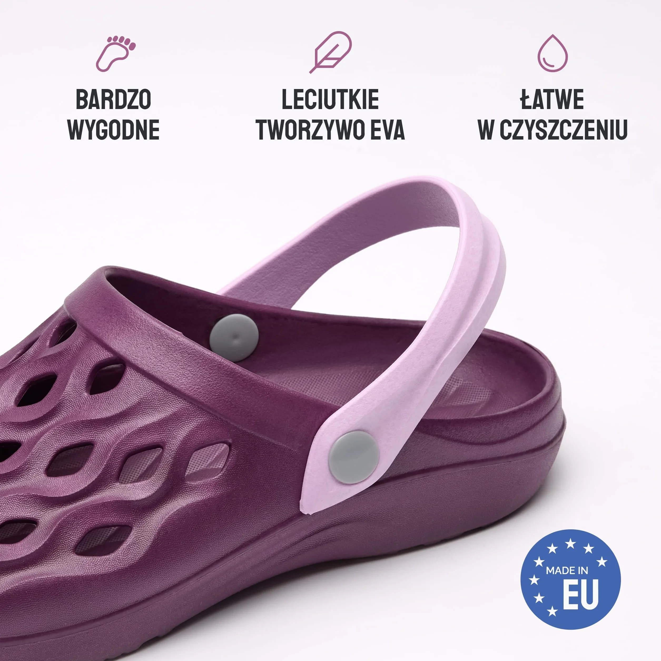 Ladeheid Damskie Lekkie Chodaki Ogrodowe z EVA Buty Ogrodowe LA-CA-16