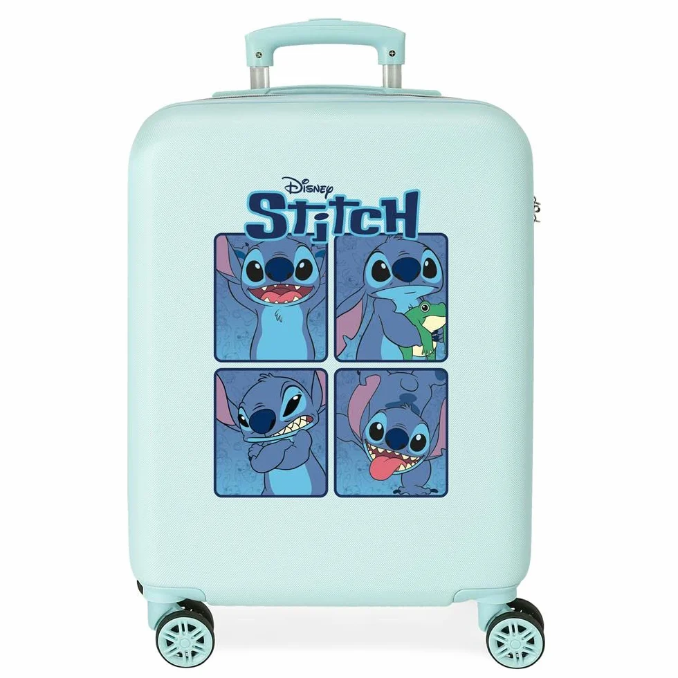 Disney Urocze Stitch Moods Twarda walizka kabinowa ABS Zamek szyfrowy 4 koła Podwójne koła Bagaż ręczny, Nastroje, Maleta cabina, Walizka kabinowa
