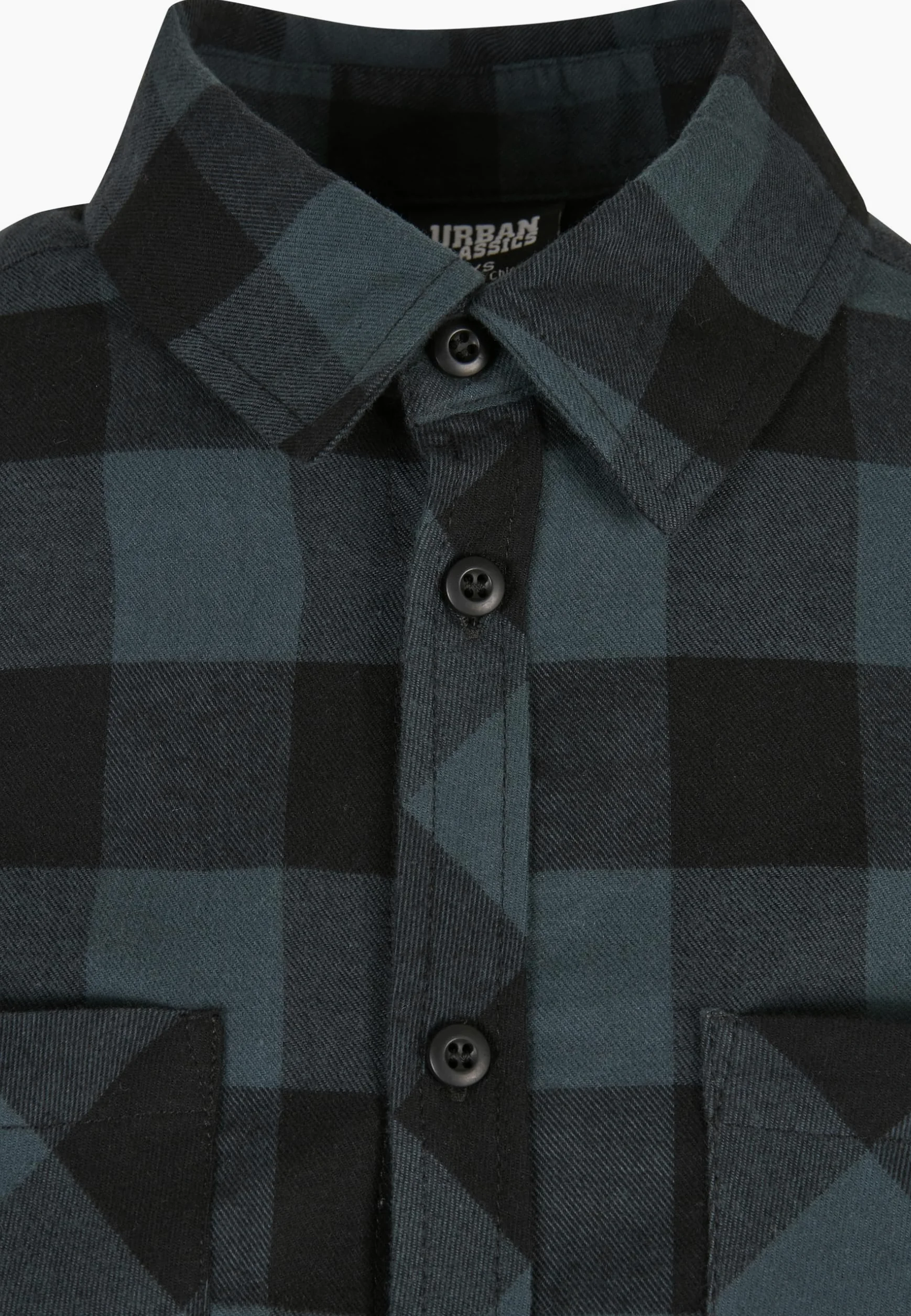 Urban Classics Ladies Turnup Checked Flanell Shirt Koszula Kobiety , Jasper/czarny , M