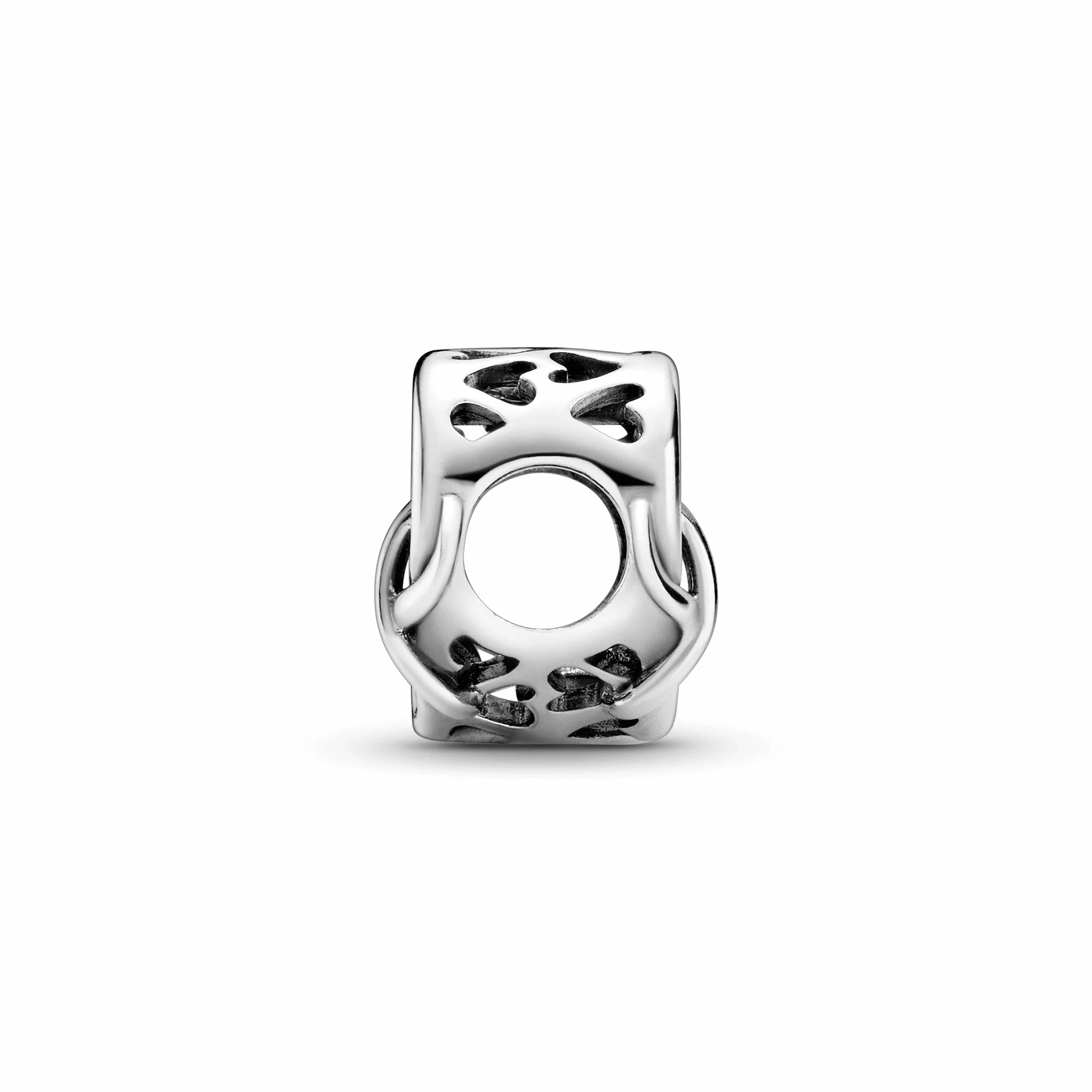 PANDORA „Love You Mum“ Unendlichkeits-Herz Charm Sterling-Silber 9,4 x 11,4 x 12,6 mm (T/H/B)