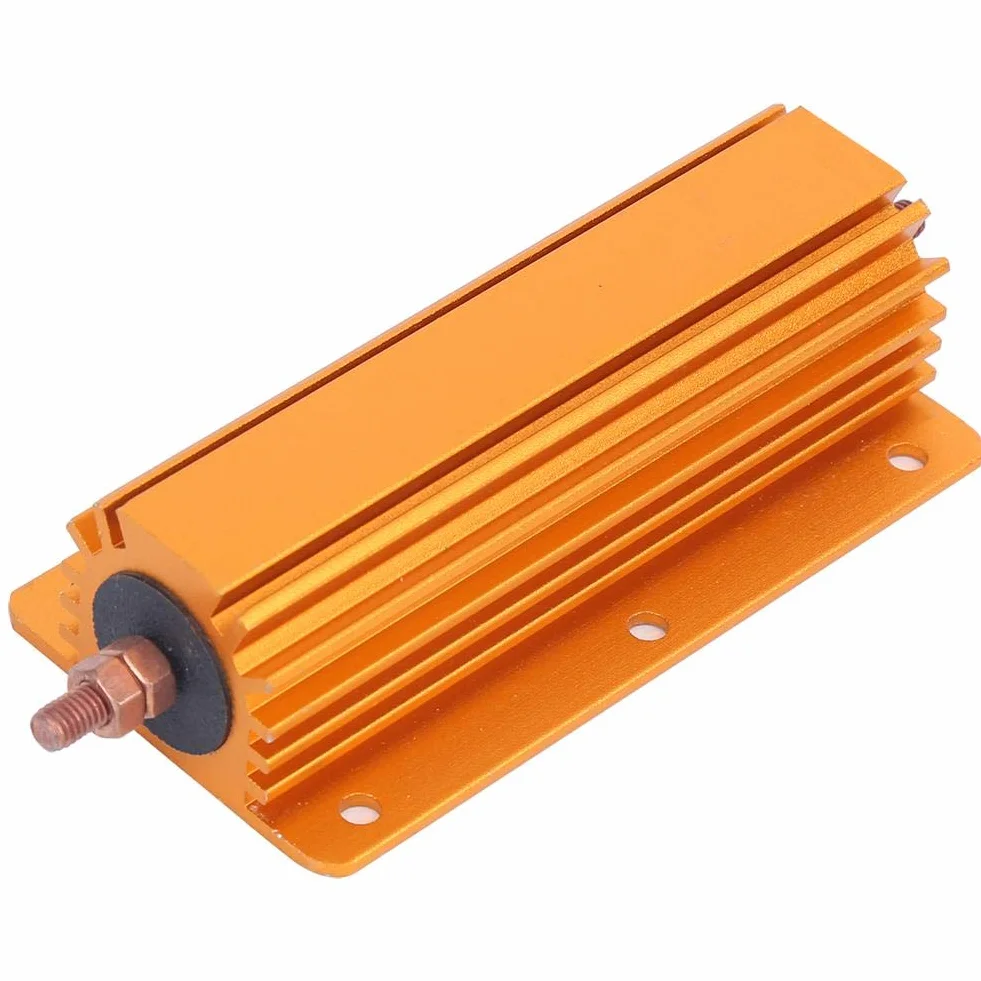 RX24 200W Aluminiumgehäuse Drahtgewickelter Widerstand 8 Ohm 8R Hochleistungswiderstand Aluminiumgehäuse 100 x 52 x 29 mm