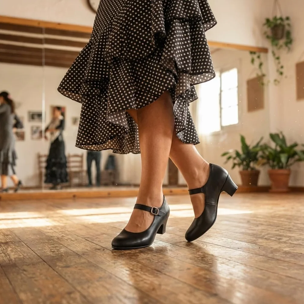 Damskie buty flamenco – ręcznie wykonane buty do tańca