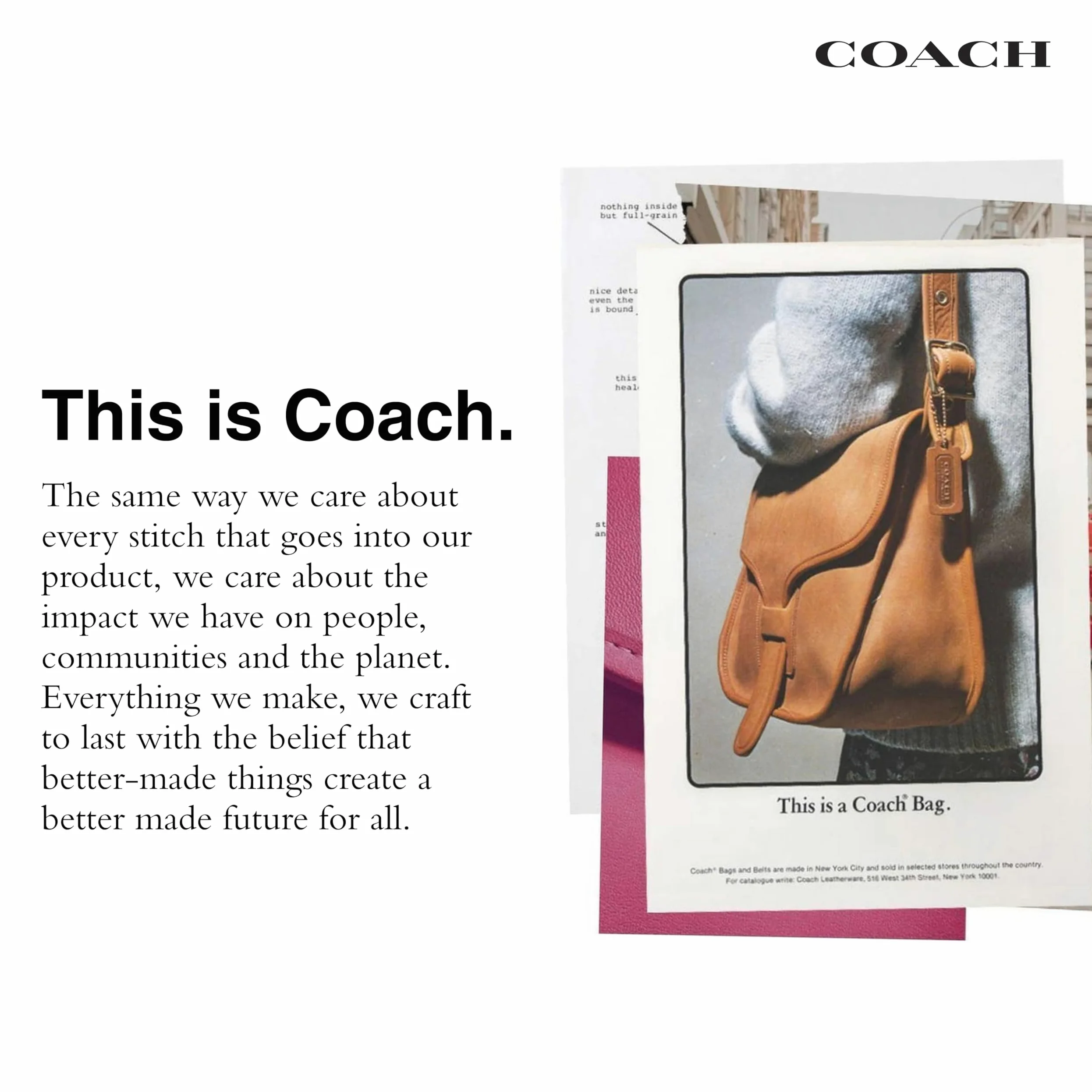 Coach Portfel męski potrójnie składany, Czerwony, drewniany, One Size