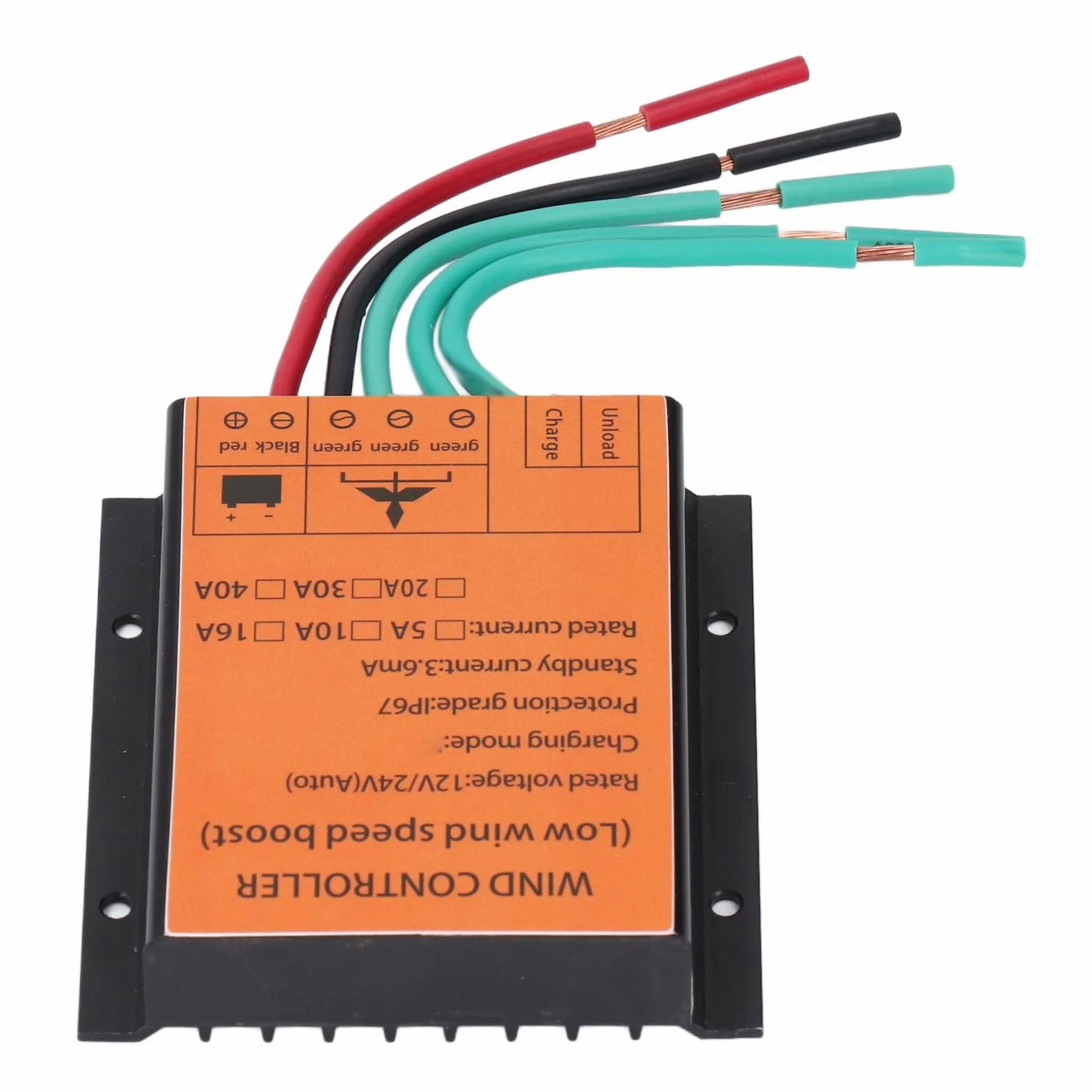 Kontroler ładowania Turbiny Wiatrowej MPPT Napięcie Doładowania 12 V 24 V 40 A 300 W-1000 W, Regulator Generatora Wiatrowego, ze Zwiększonym Odprowadzaniem Ciepła, do Sterowania