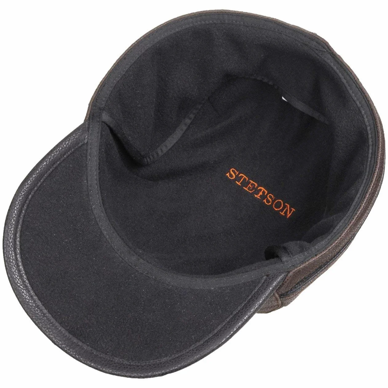 Stetson Byers Leather CapMężczyźni - czapka z daszkiem na zime ear flap cap baseball Zamknięte tyłu, daszkiem, nausznikami, podszewką Zima jesień-zima
