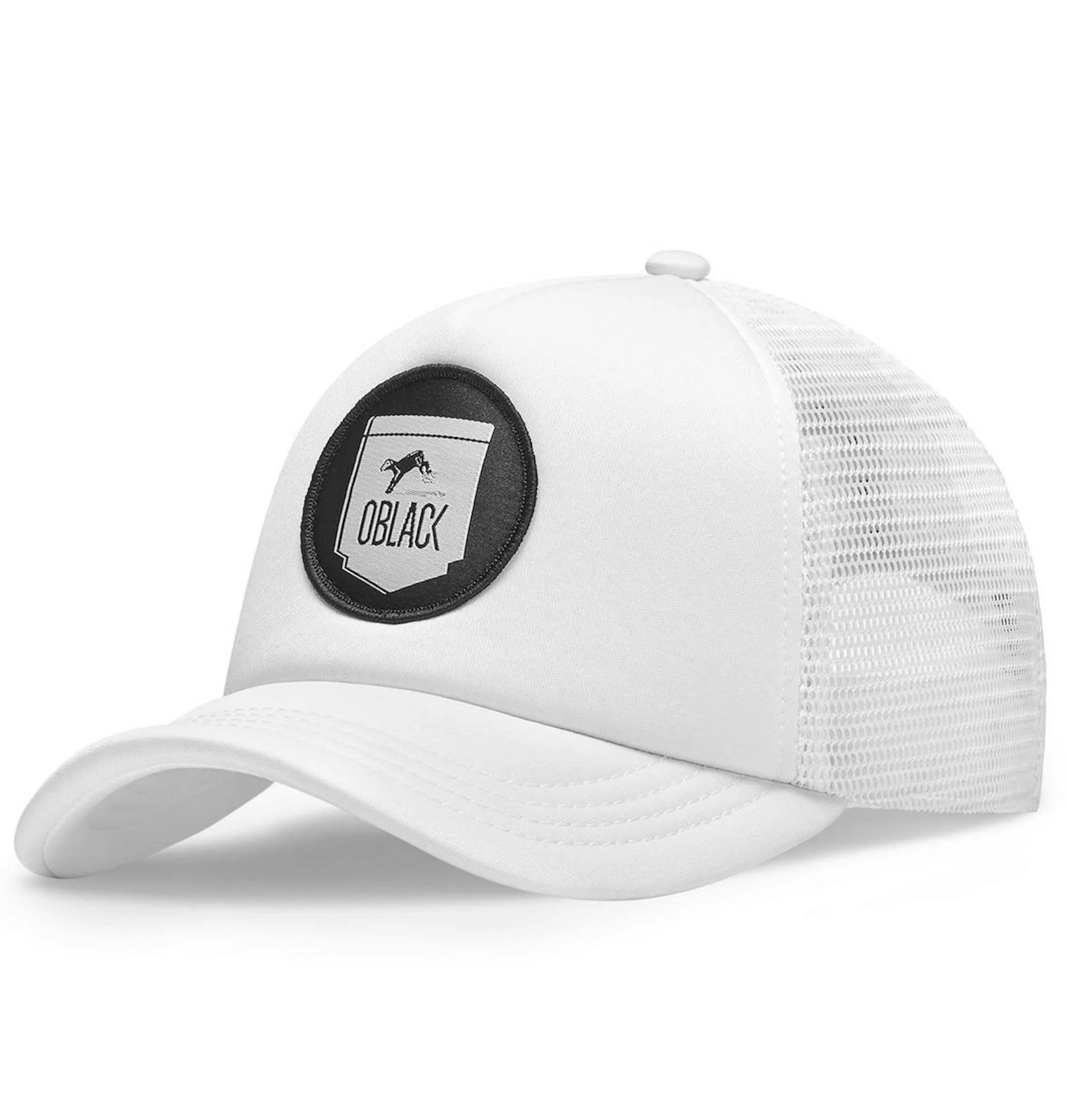 Oblack Trucker czapka dziecięca Classic Kids – czapka z daszkiem męska, Total Black, jeden rozmiar