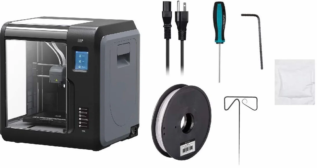 Monoprice MP Voxel 3D Printer Fully Enclosed Wi-Fi ekran dotykowy 8 GB pamięć włączona chmura polarna