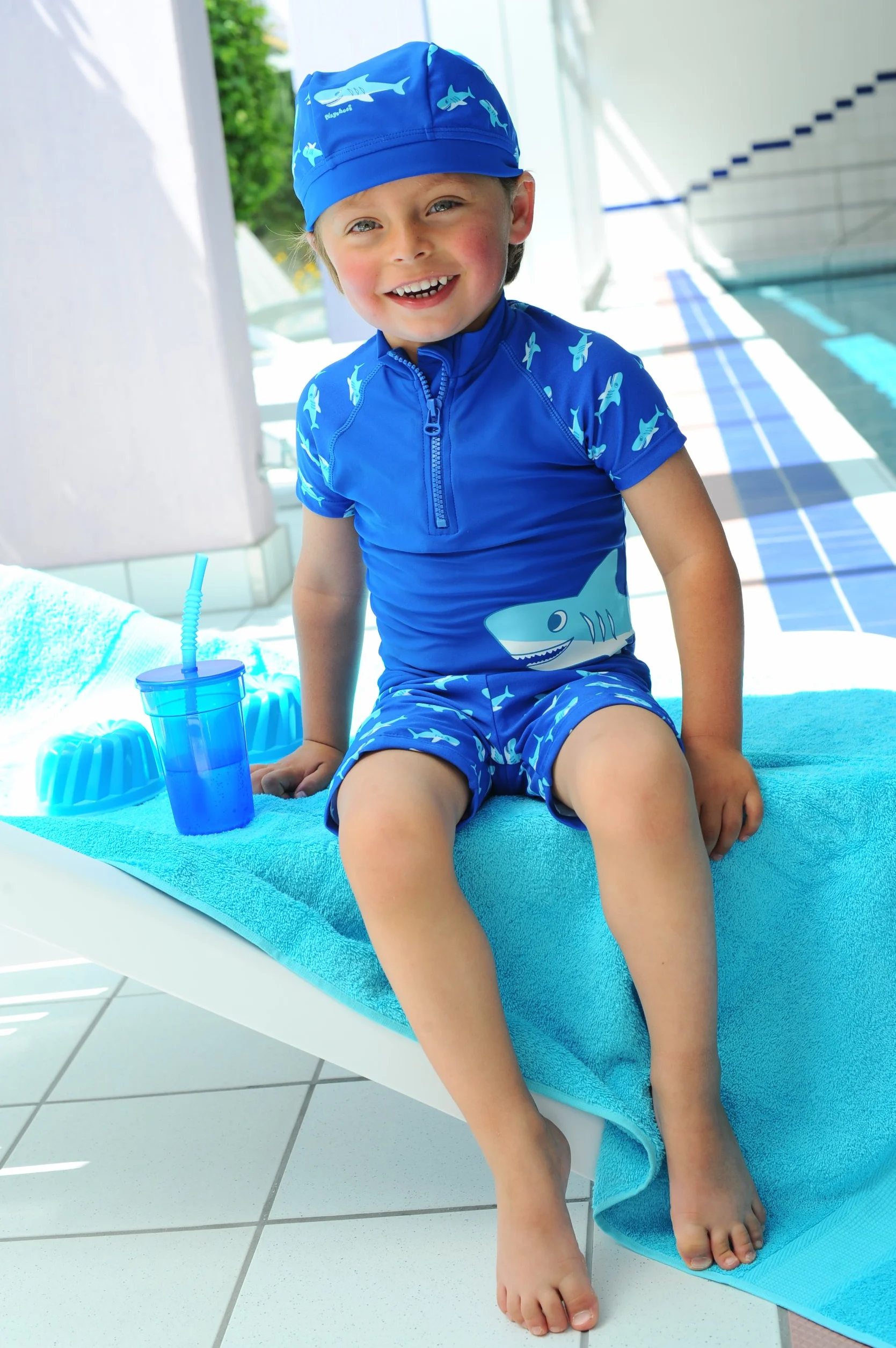 Playshoes Szorty Kąpielowe Dziecięce Niebieski 110/116 cm