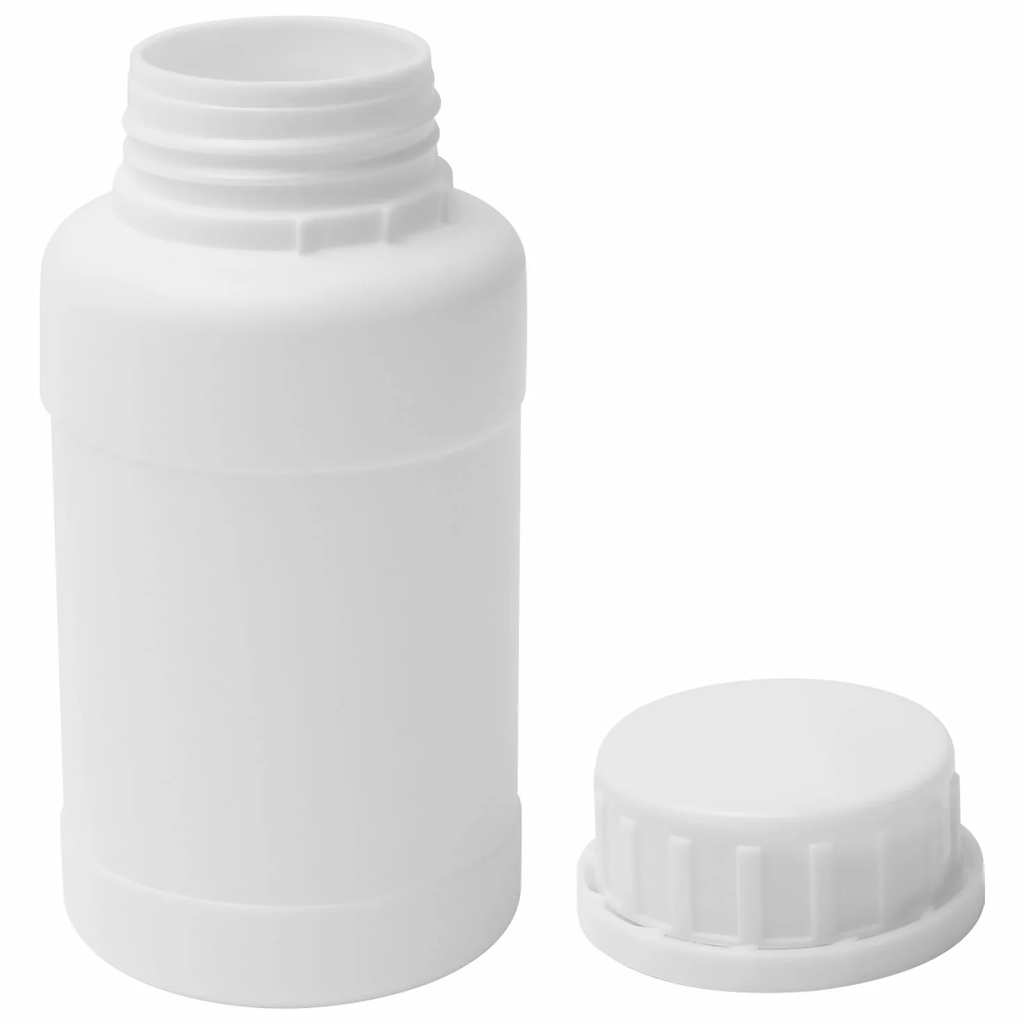 Othmro 20 szt. plastikowych butelek 250 ml, laboratoryjna butelka na odczynniki chemiczne, długość 119 mm szeroka butelka na odczynnik laboratoryjny, pojemnik do przechowywania próbek do