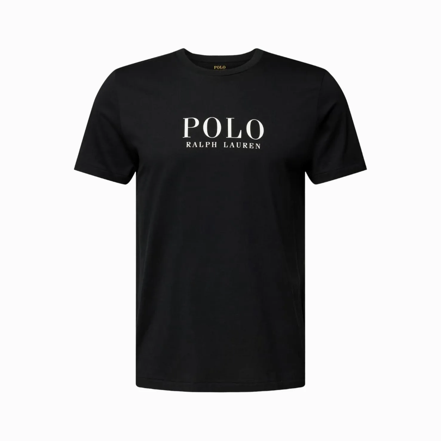 Ralph Lauren T-Shirt Mężczyźni Czarny T-Shirt Casual z Logo Print, Czarny, XXL