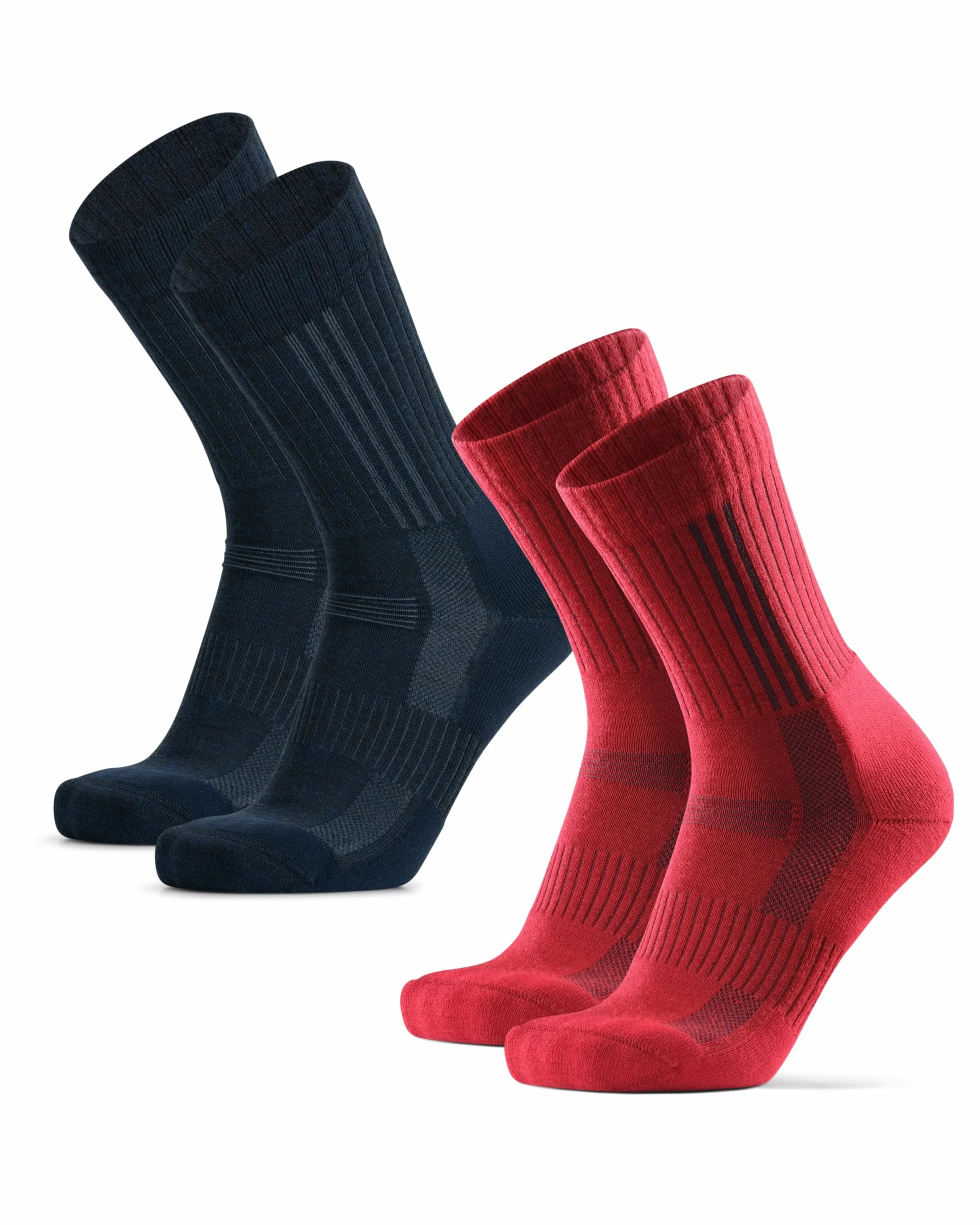 DANISH ENDURANCE Skarpety Trekkingowe Premium, Wełna Merino, Skarpety do Wędrówek, Damskie i Męskie 2-Pak