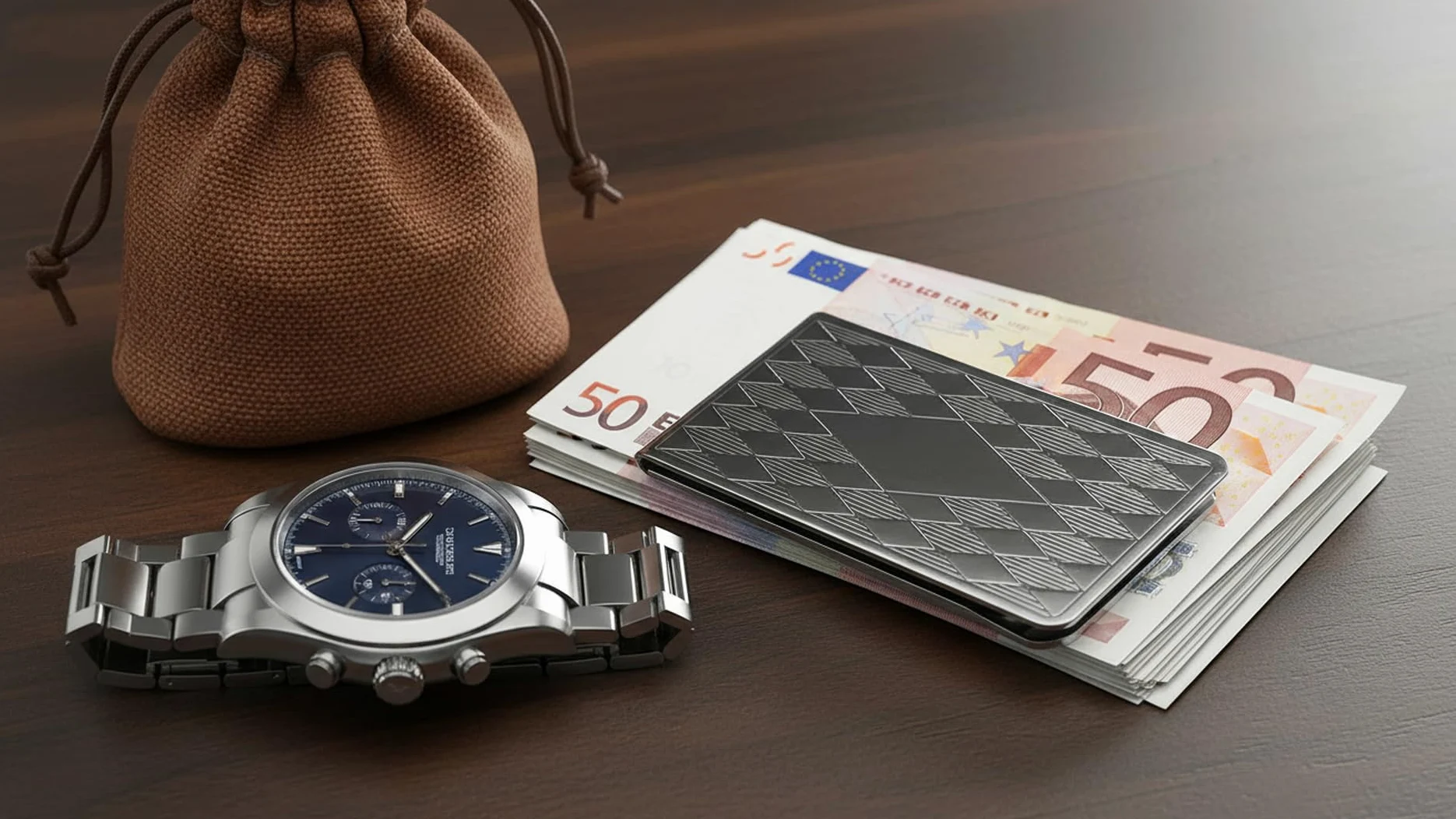 Spinka do banknotów Money posrebrzana – z płytką do grawerowania – wysokiej jakości srebrna spinka do banknotów – szlachetny prezent dla mężczyzn, wysoka jakość