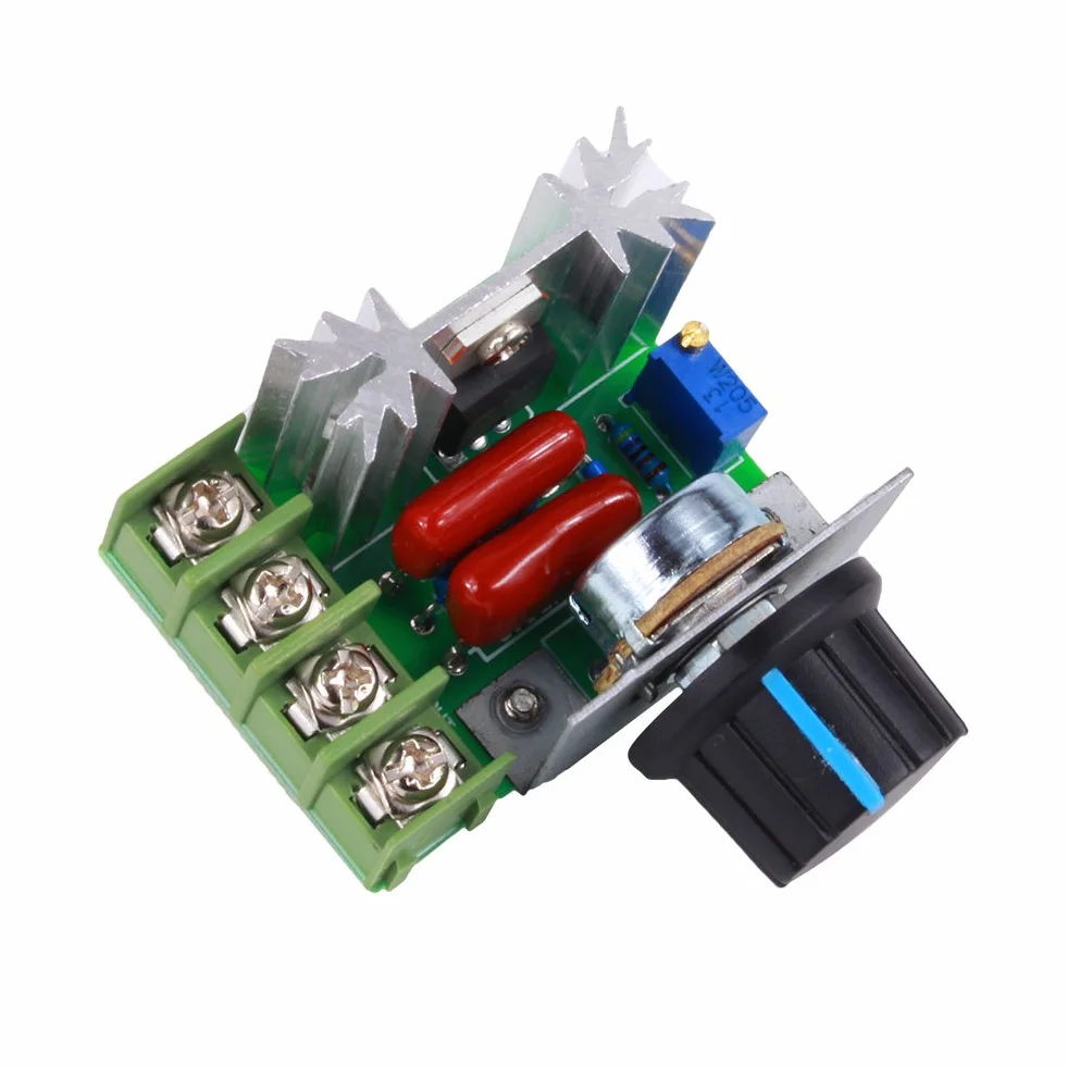 Moduł ściemniacza Regulator Prędkości Wentylatora 230V 2000W Regulator Prędkości Silnika Ac 50 220V 25A Regulowany Regulator Prędkości Silnika Regulator Napięcia