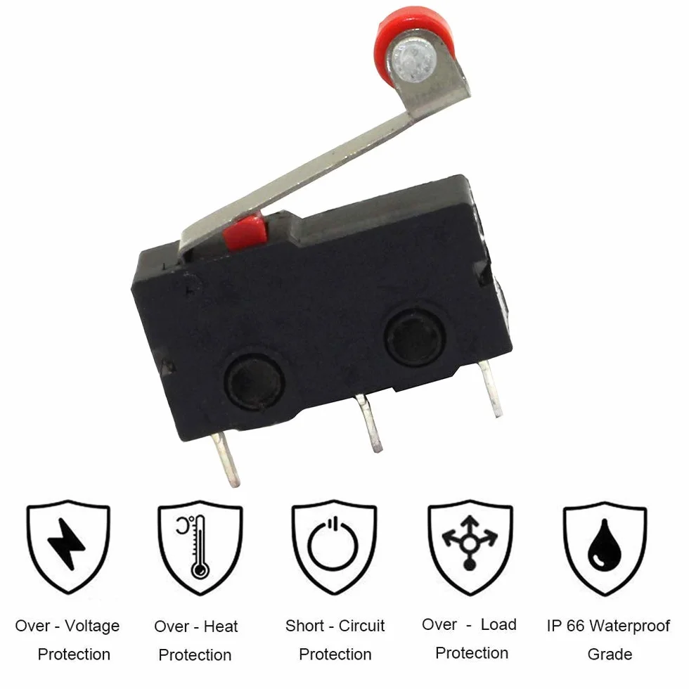 20 sztuk 3-pinowych przełączników dźwigniowych AC 5 A 125 V 250 V SPDT 1NO 1NC Momentary PCB Terminals Close/Open Switch
