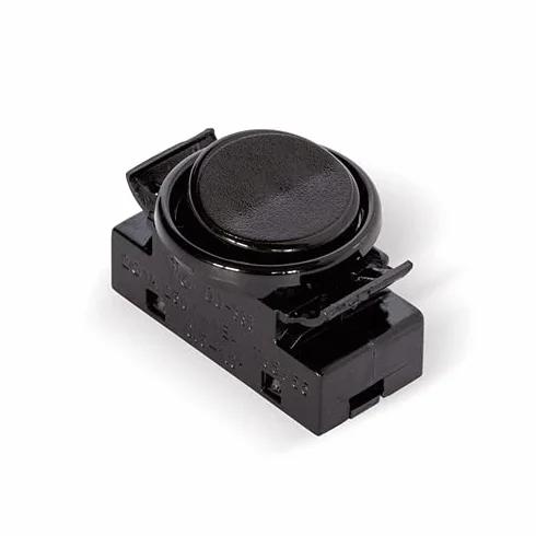 ORION LIGHTSTYLE Przełącznik kołyskowy do zabudowy, 5 sztuk, 2 A 250 V, w zestawie pierścień i kołyska, przełącznik zastępczy do lamp podszafkowych, lamp kuchennych, kinkietów, OJ-336, czarny