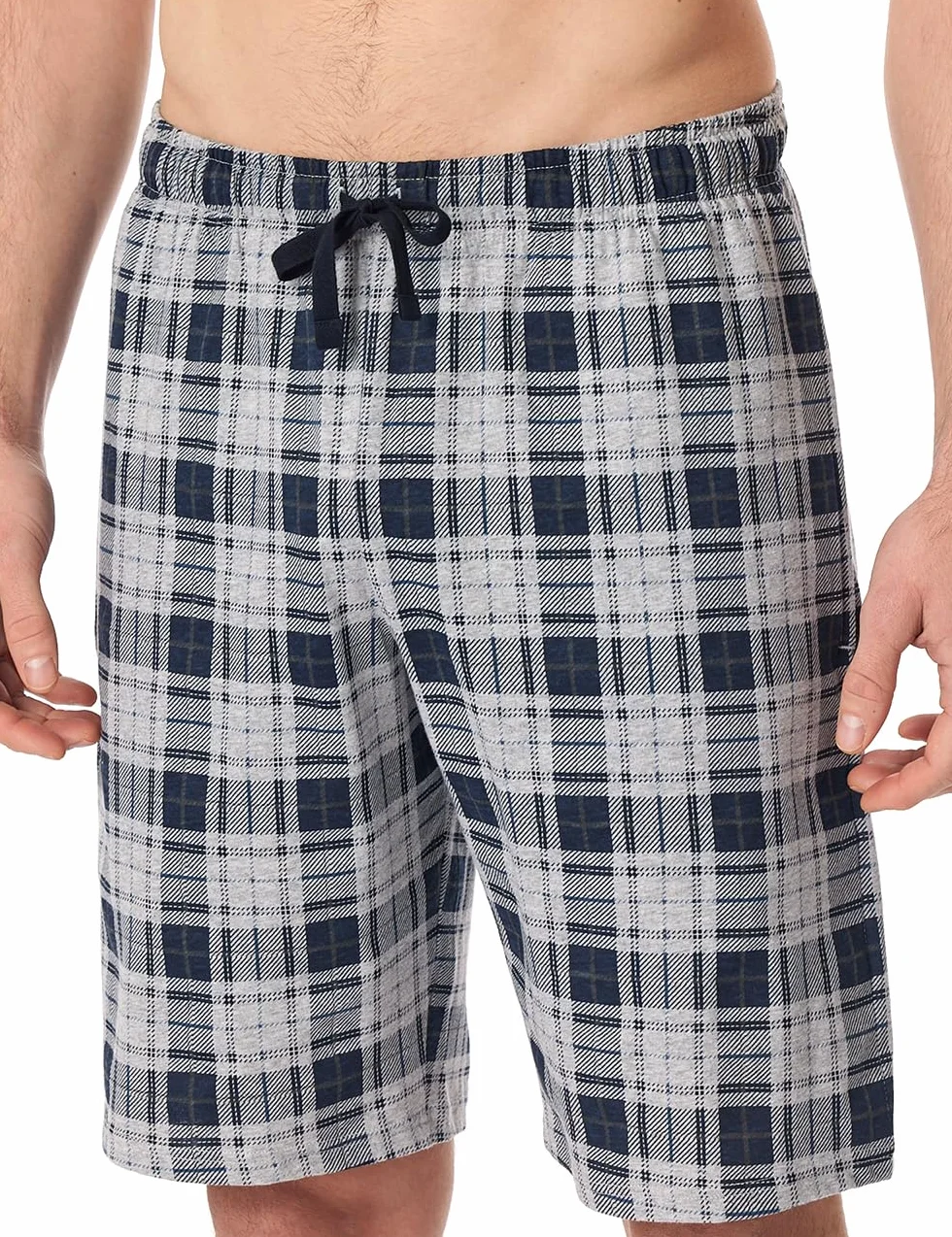 Schiesser Dolna część od piżamy Mężczyźni Schiesser Herren Schlafhose Kurz Bermuda Web - Mix + Relax - Organic Cotton