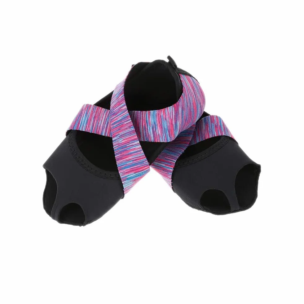 Buty Jogi, Kobiety Pilates Barre Buty Miękki Taniec Taniec Fioletowy z antypoślizgową podeszwą do Tańca Pilates