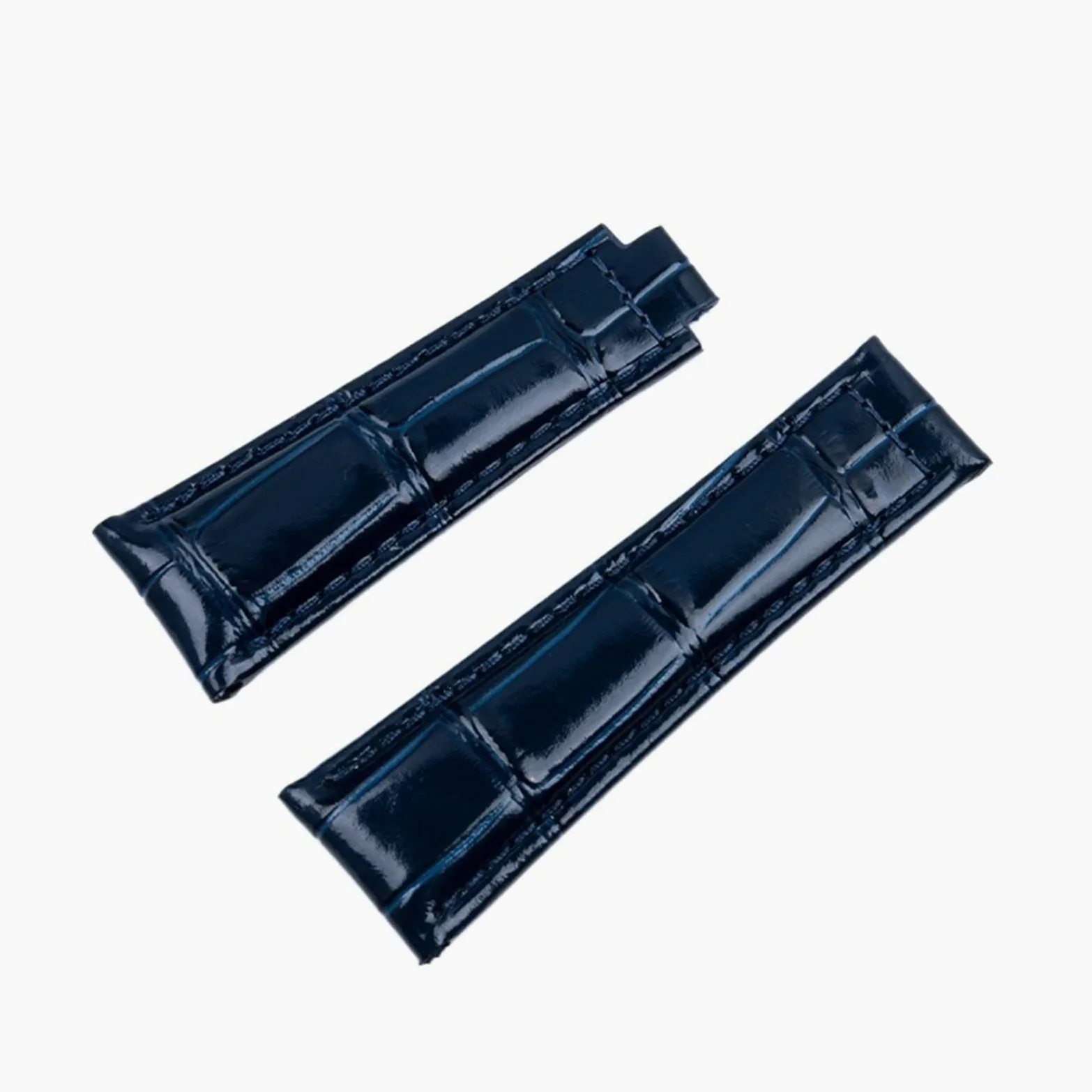 20mm włoska skóra bydlęca miękki pasek do zegarka skórzany pasek do zegarka odpowiedni do paska Rolex Daytona Submariner DEEPSEA GMT OYSTERFLEX pasek