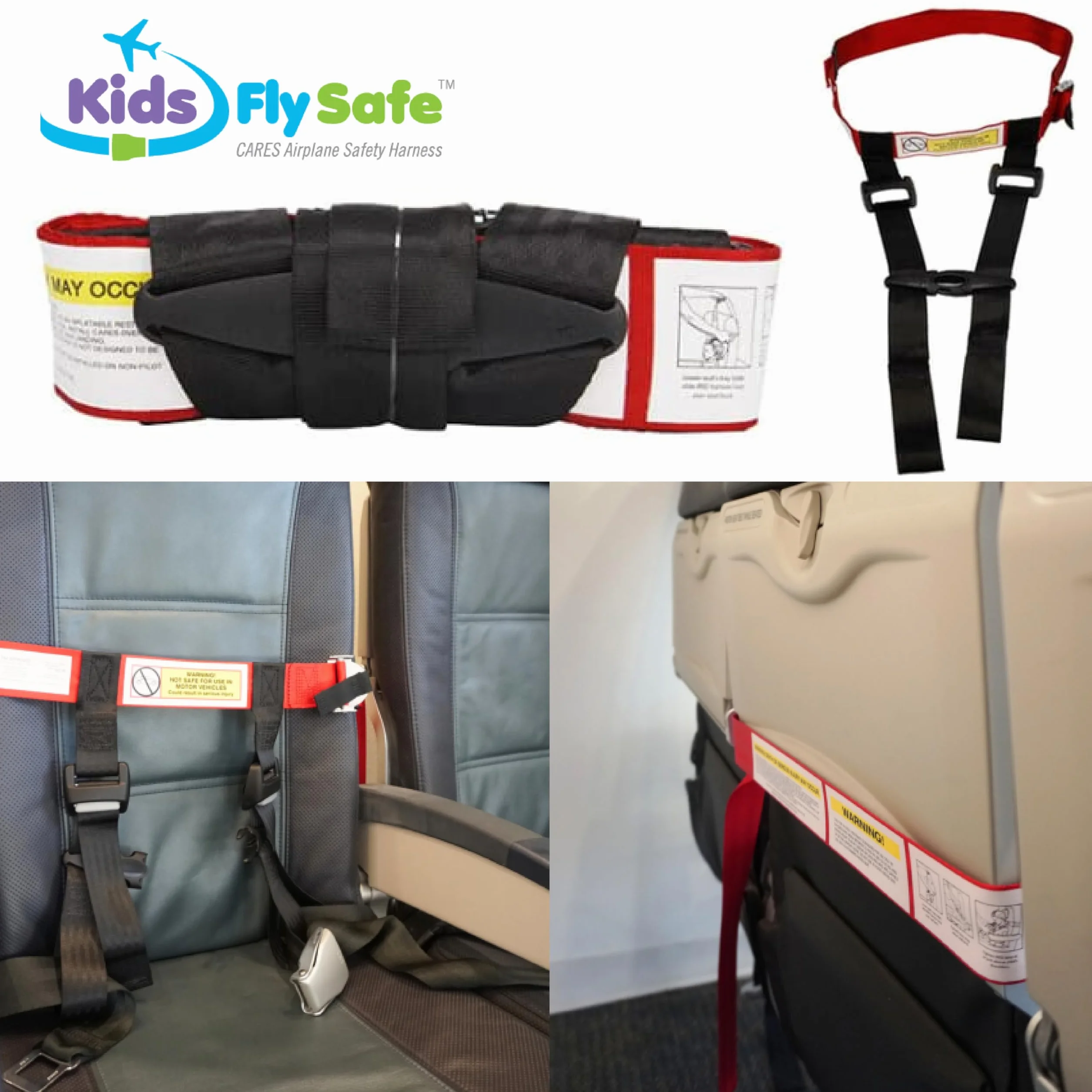 Cares Fly Safe pas bezpieczeństwa dla dzieci