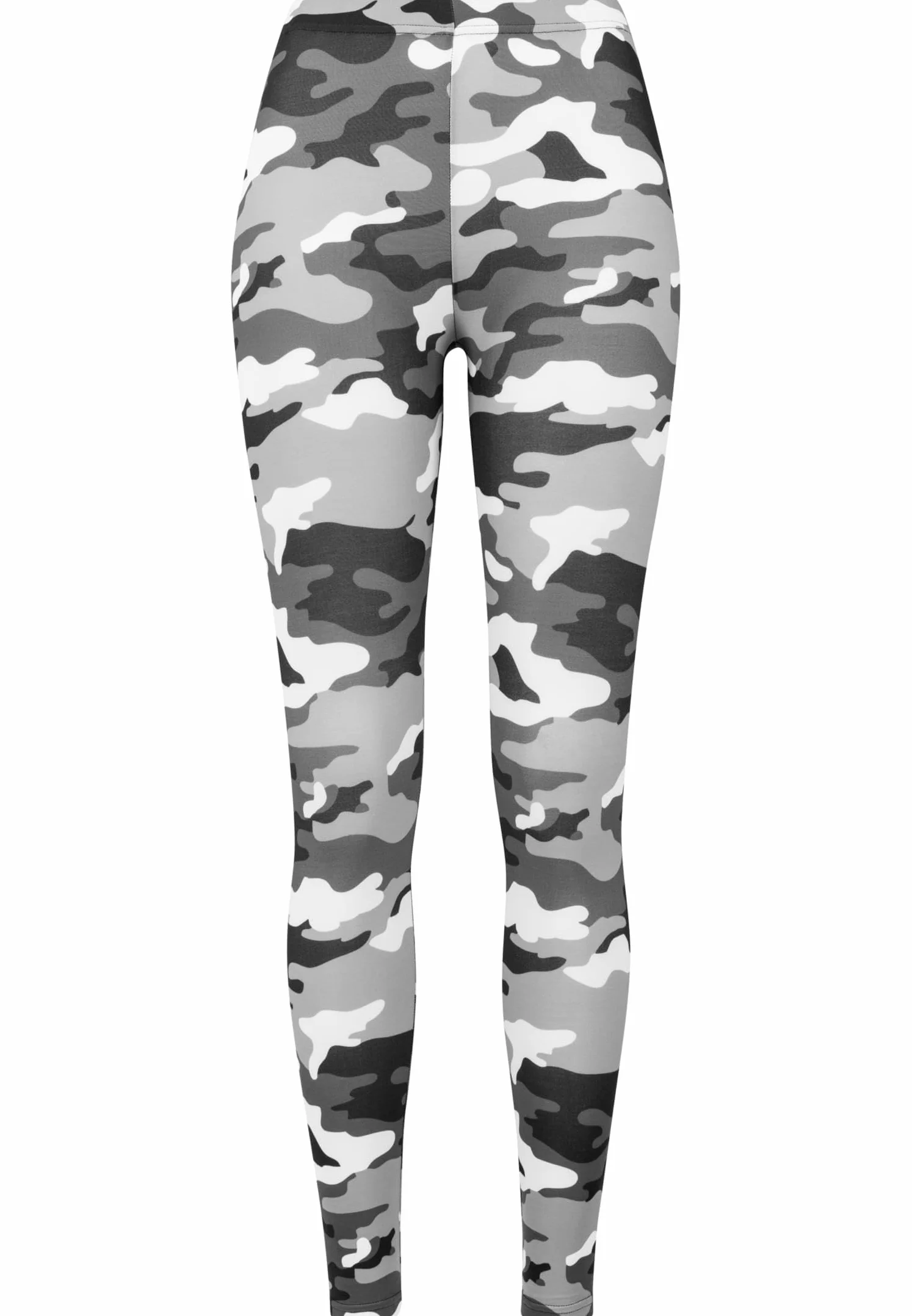 Urban Classics Camouflage Leggings Spodnie Sportowe Rozciągliwe Nadruk Wojskowy Regularny Krój Skinny Fit Kobiety