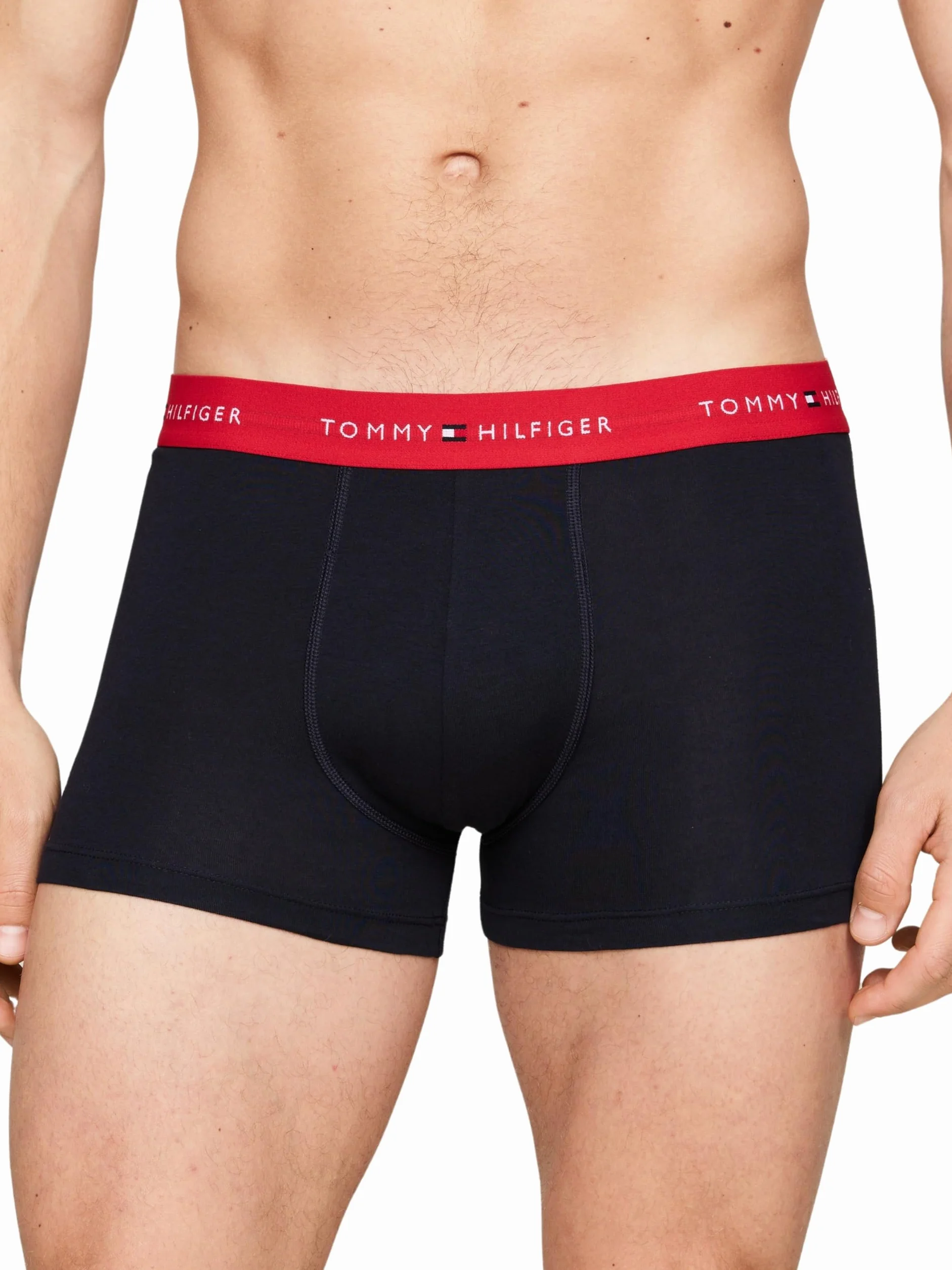 Tommy Hilfiger Męskie bokserki 3P Wb UM0UM02763, biały, XL, Biały (Primary Red/White/Desert Sky), XL