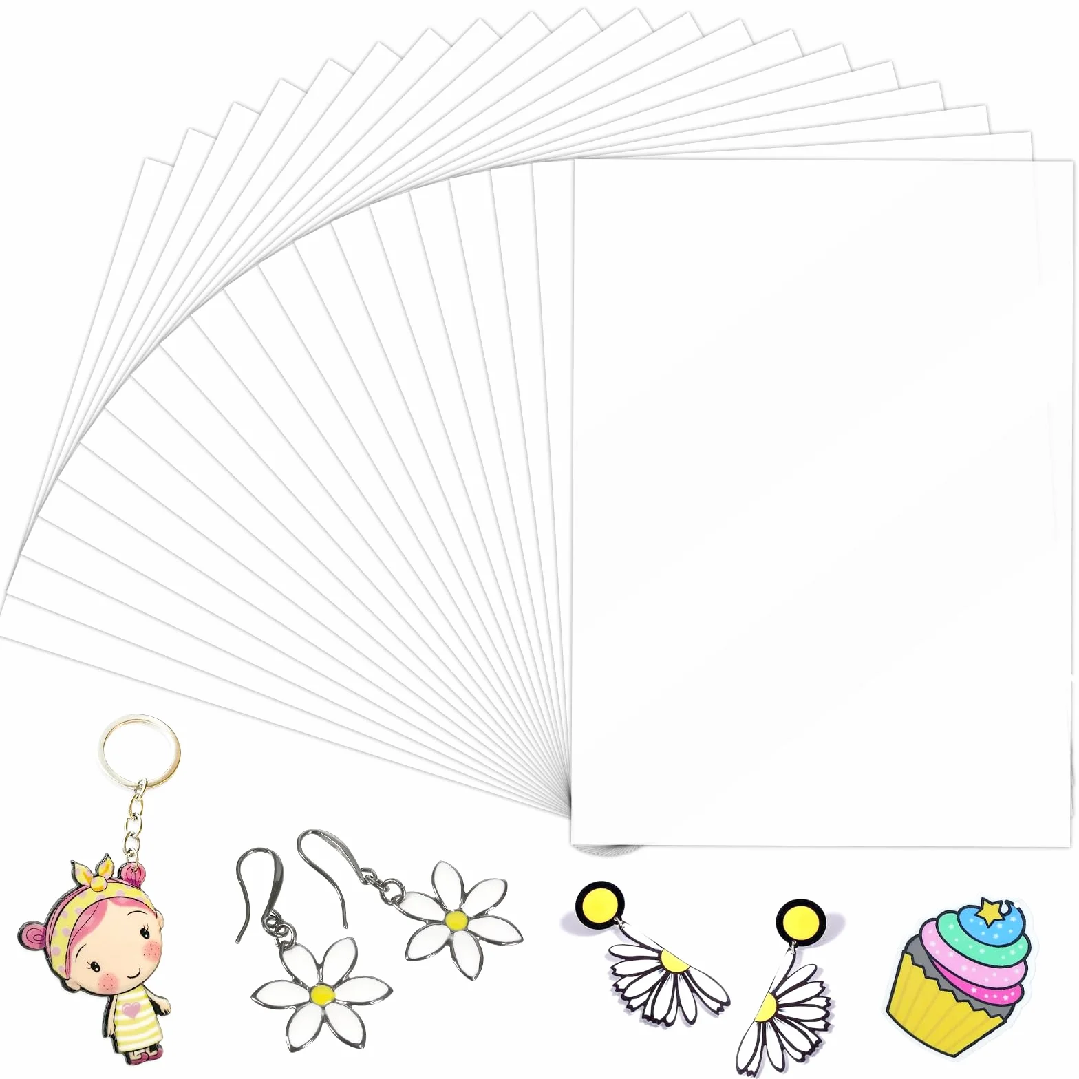 Jinsion Folia Termokurczliwa A4 20 x 29 cm Matowa Zestaw 20 sztuk