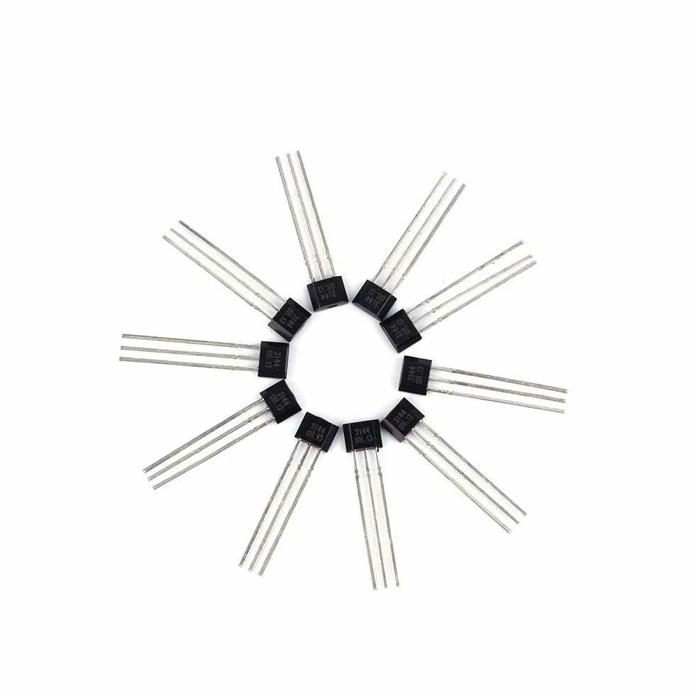 10 sztuk Liniowy czujnik efektu Halla, A3144 3144E OH3144E Czujnik magnetyczny 3-pinowy czułe przełączniki TO-92UA 3pin SIP