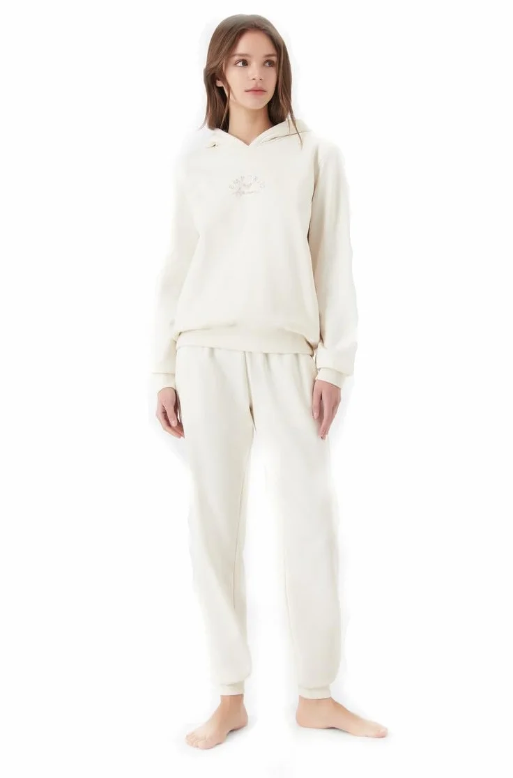 Emporio Armani Sweatshirt Kobiety Chenille Loungewear Zip Tracksuit