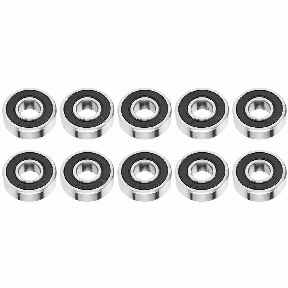 6000-2RS łożysko - 10 szt. 6000-2RS gumowe uszczelnione łożyska kulkowe o głębokim rowku 10 mm * 26 mm * 8 mm