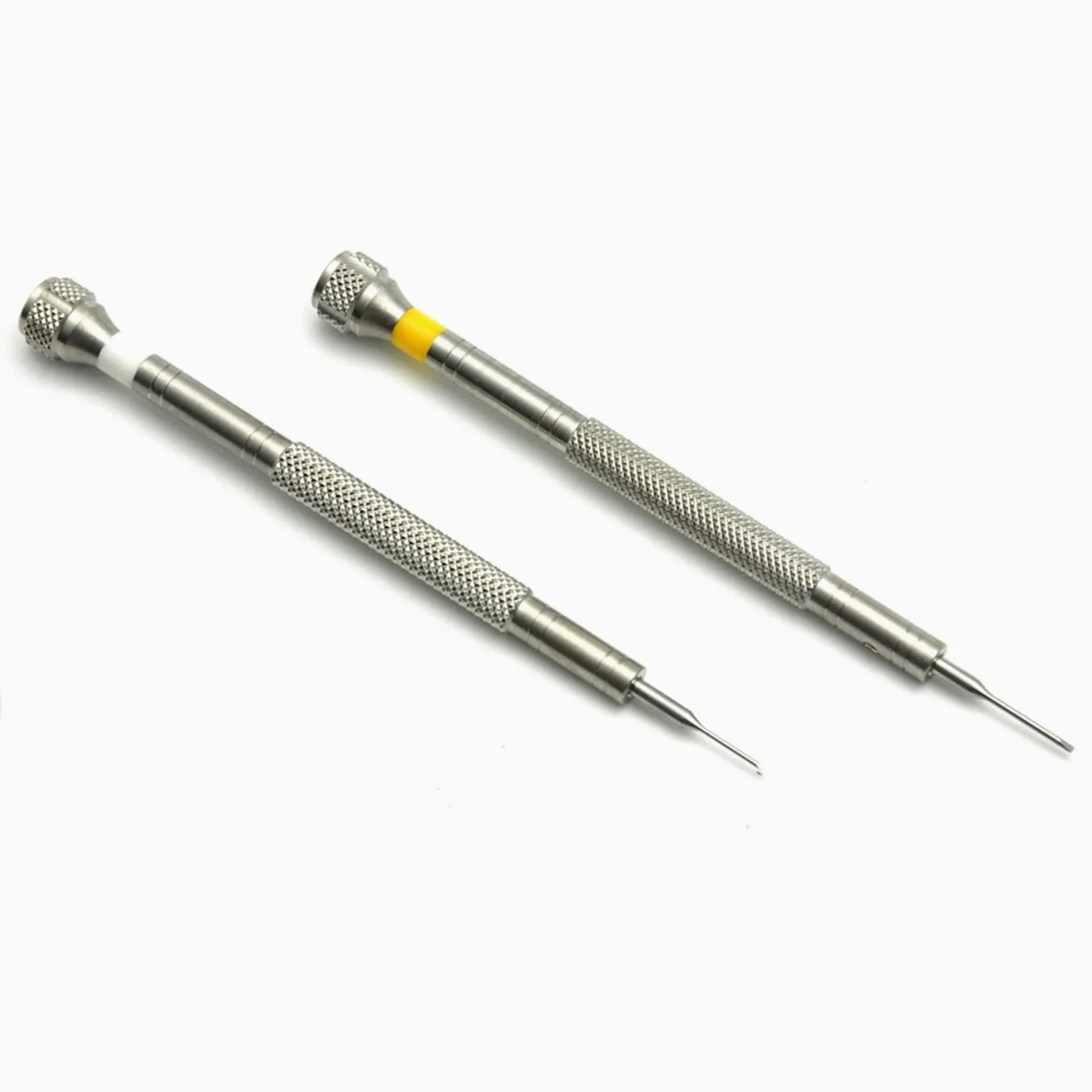 2 sztuki/partia 0,6 mm-2,0 mm płaski śrubokręt do naprawy zegarków, zestaw narzędzi do naprawy zegarków śrubokręt zestaw narzędzi do naprawy zegarków (1,0 mm-1,2 mm) (1,8 mm)