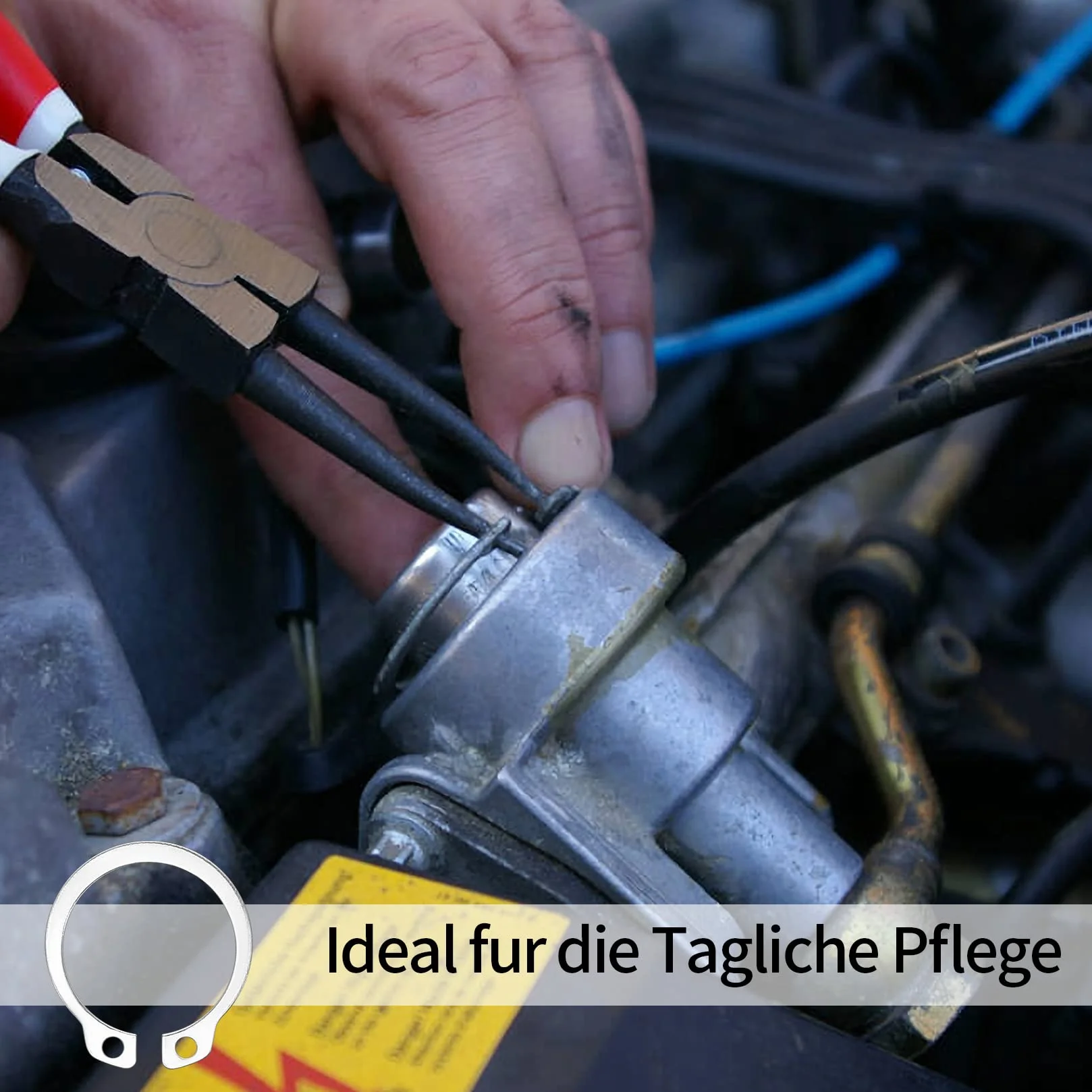 408 zewnętrznych pierścieni ustalających, pierścienie zabezpieczające, pierścienie zatrzaskowe, klipsy elektryczne, zestaw pierścieni osadczych, 18 rozmiarów wewnętrznych pierścieni