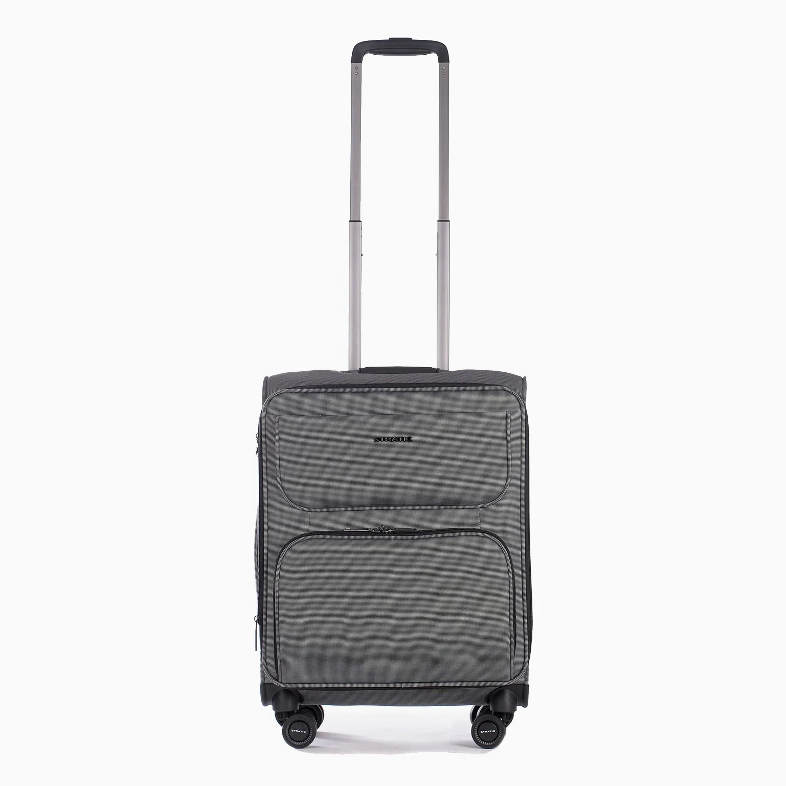 Stratic Bendigo Light+ walizka podróżna z miękką obudową, zamek TSA, 4 rolki, możliwość rozszerzenia, Silver, S, 34-3