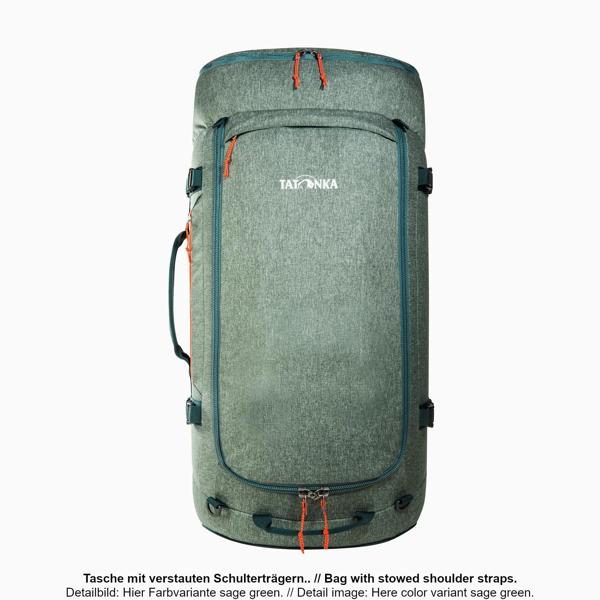 Tatonka Wózek Duffle Roller 80 l – składana torba podróżna z kółkami i funkcją plecaka – możliwość schowania we własnej kieszeni w pokrywie – pojemność 80 litrów