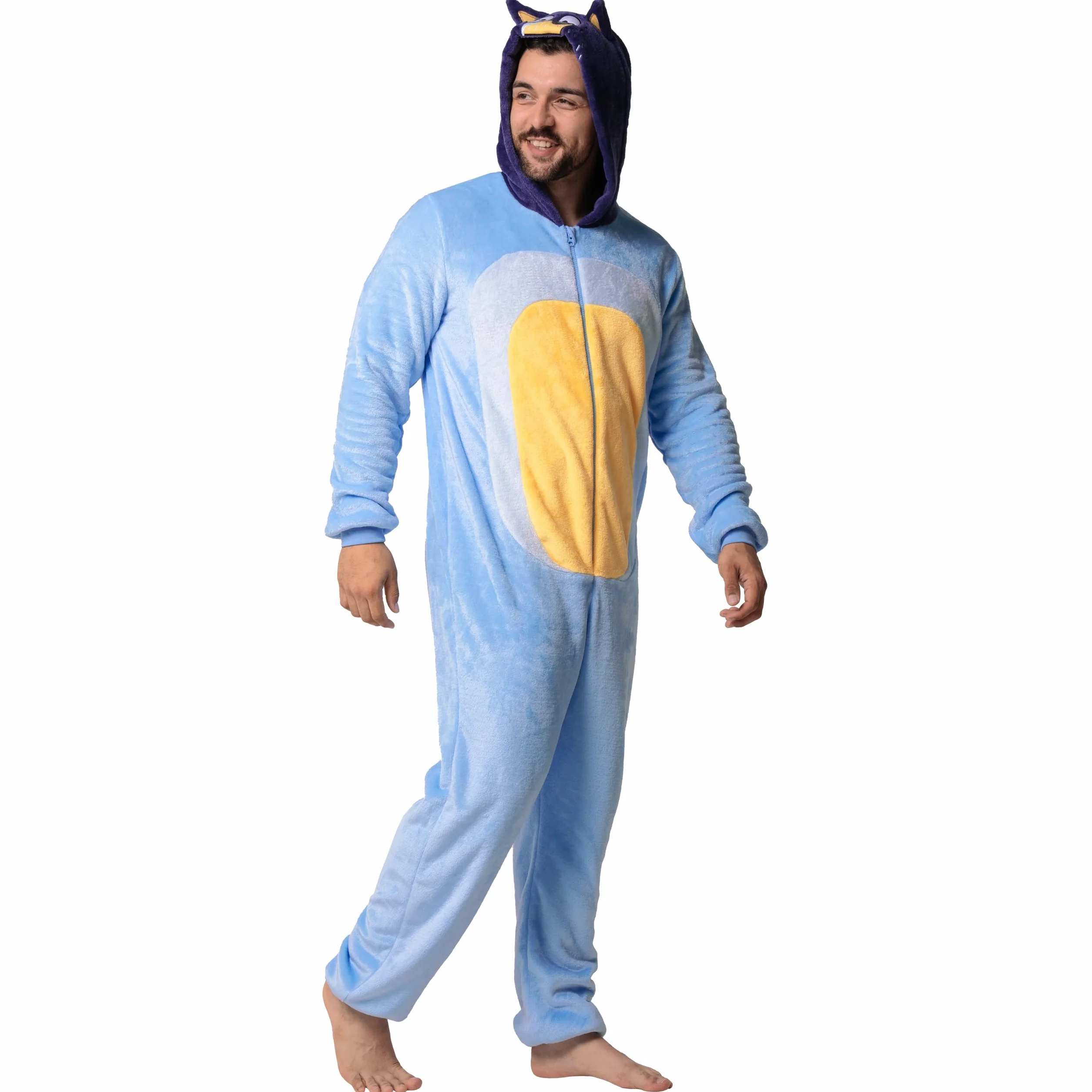 Bluey Bandit Męski Kombinezon Onesie Polarowy Dla Dorosłych