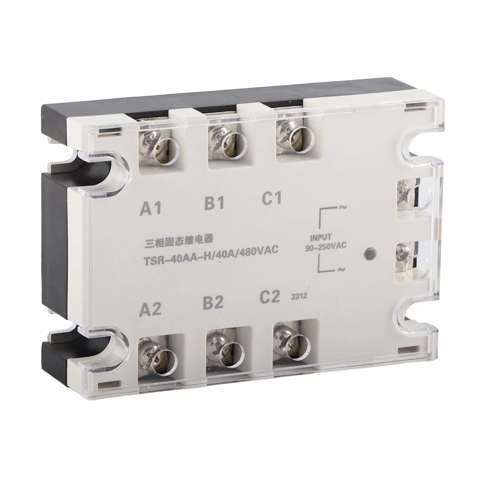 40 A SSR Solid State przekaźnik, wejście 3-fazowe, 24 V-480 V AC, 250 V AC