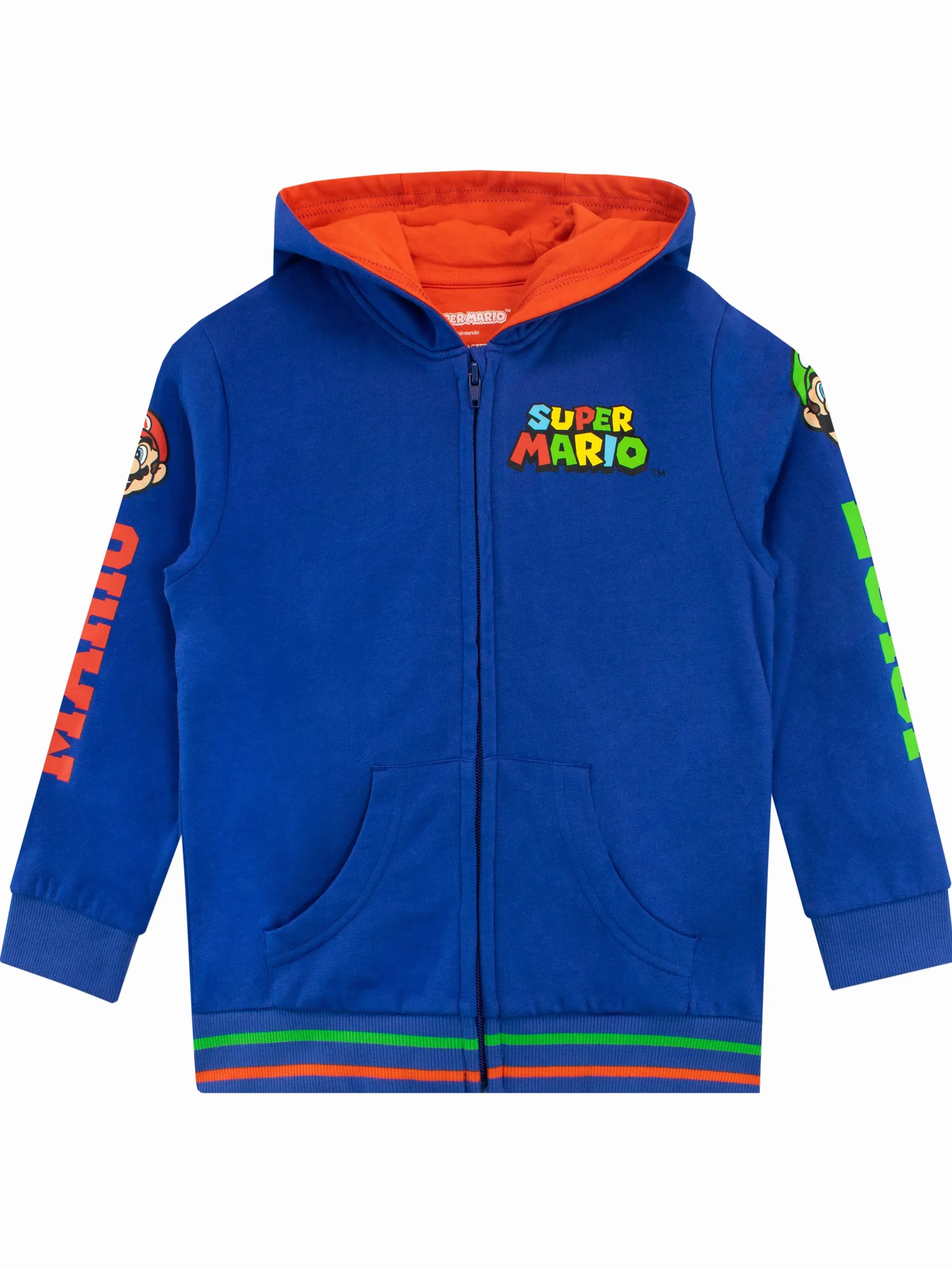SUPER MARIO BROS Chłopcy Bluza zapinana na zamek