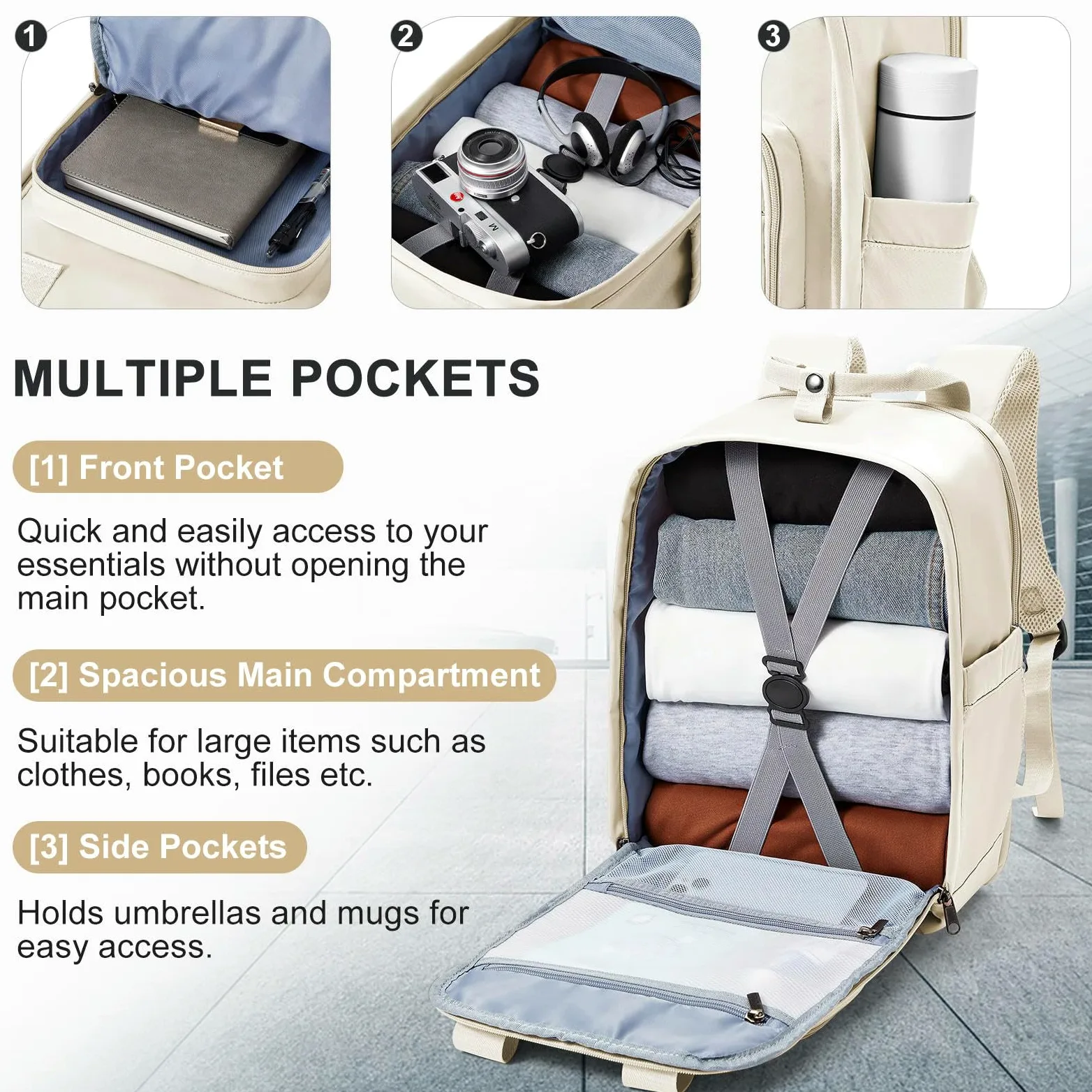 Plecak podróżny dla kobiet 40 x 20 x 25 kabiny Ryanair, torba szkolna, nastolatki, Mochila Viaje-różowy