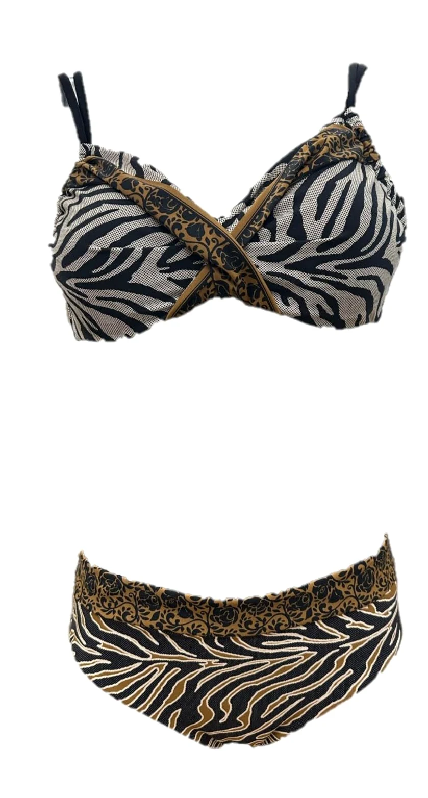 David Bikini damskie z podszytymi miseczkami wysokie figi art. DA25140