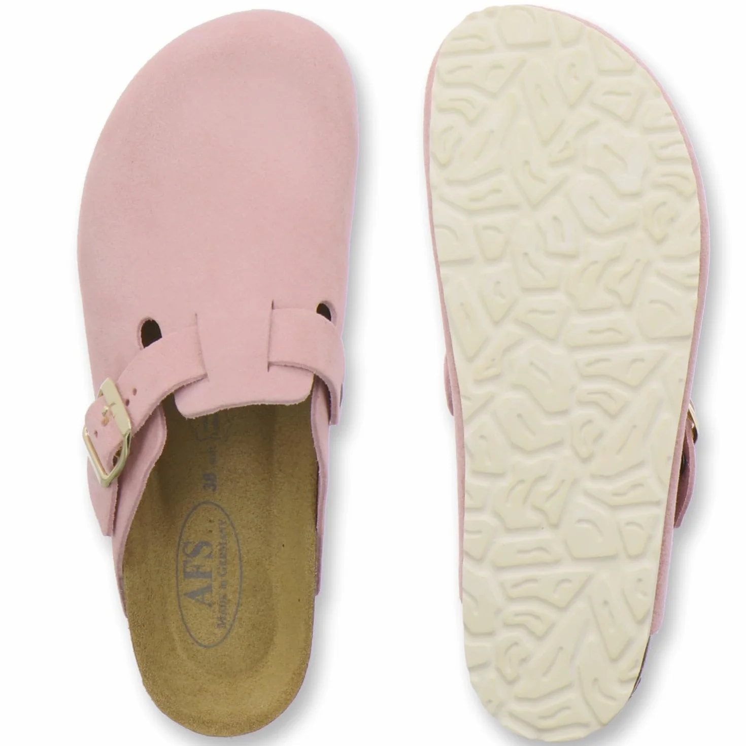 AFS-Schuhe 2900 damskie kapcie zamknięte chodaki ze skóry Made in Germany