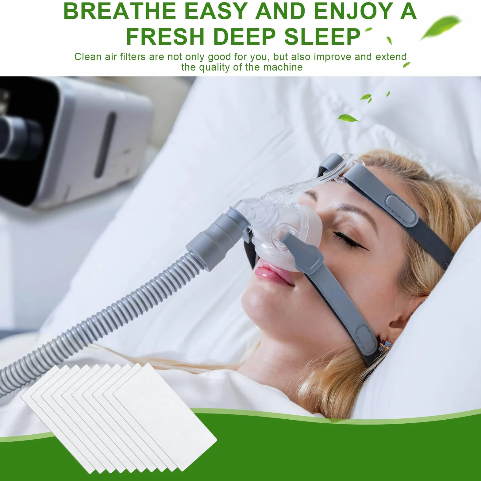 Filtr maszynowy CPAP, 30 sztuk, kompatybilne z filtrami Resmed Airsense 11, akcesoria do urządzeń CPAP, akcesoria medyczne, jednorazowe filtry powietrza