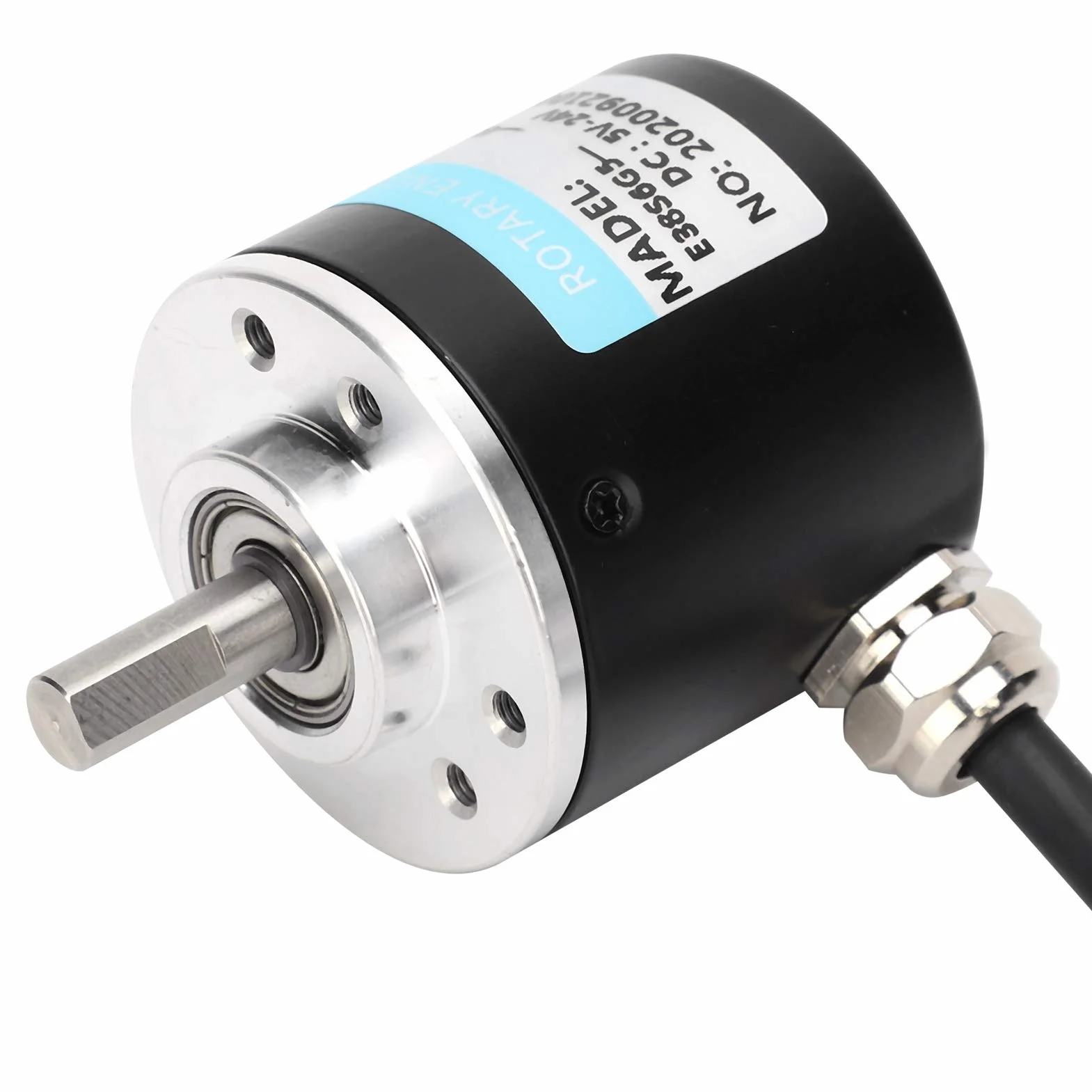 ABZ trzyfazowy enkoder fotoelektryczny DC 5-24 V 3000-6000 obr./min enkoder z masywnym trzonem do pola inżynierii automatycznej (500 HZ)